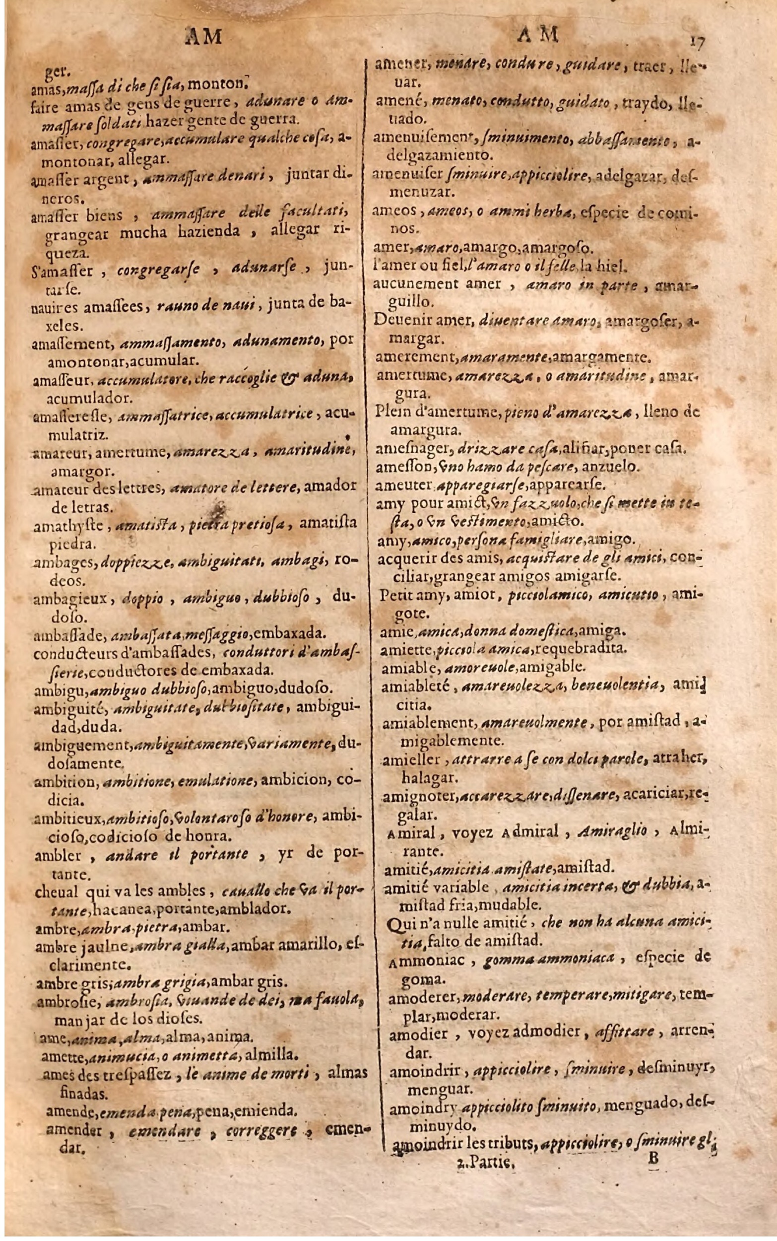 1627 - Jacques Crespin - Trésor des trois langues (Seconde partie) - Regensburg