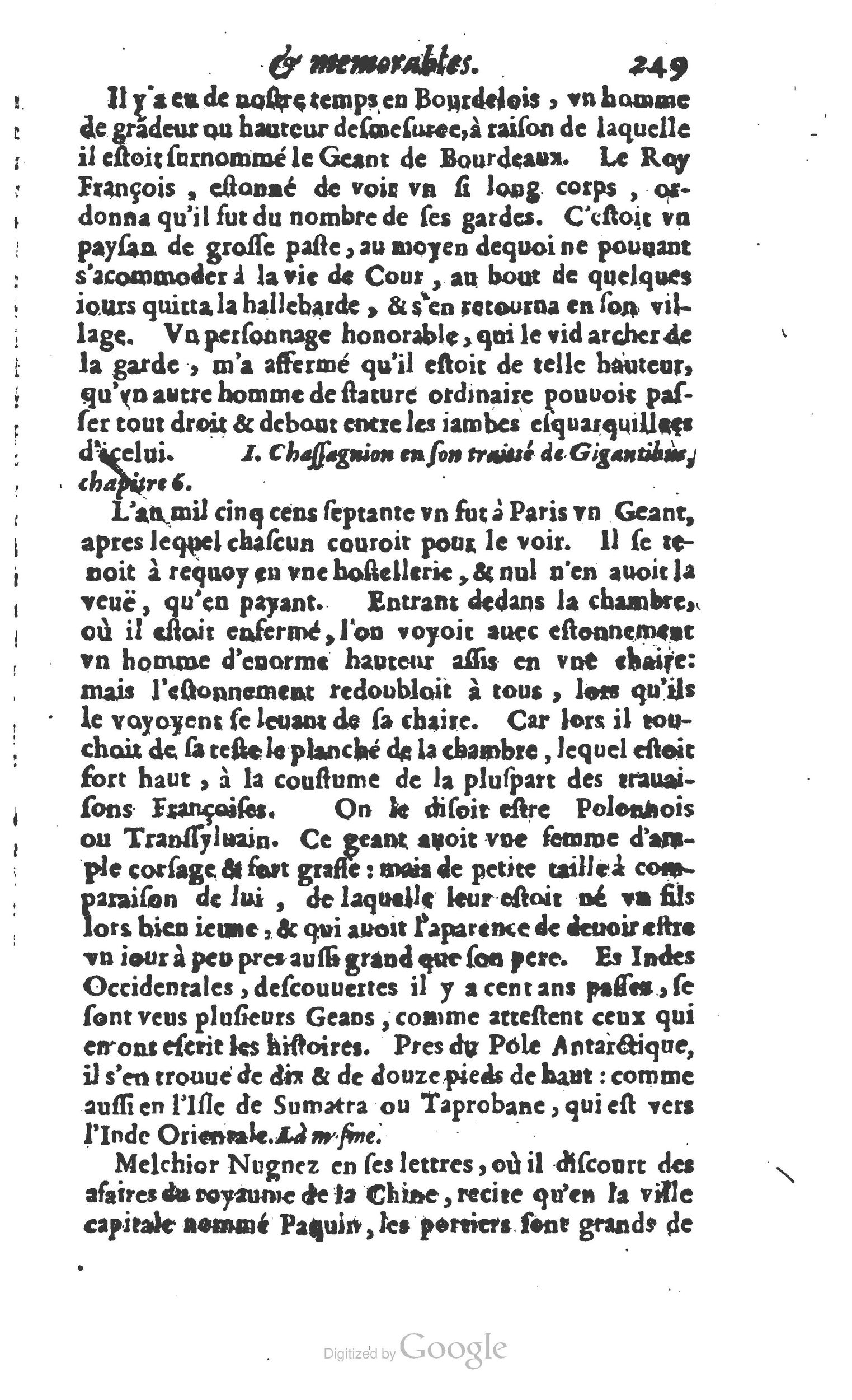 1610 - Paul Marceau - Trésor d’histoires admirables et mémorables - Princeton
