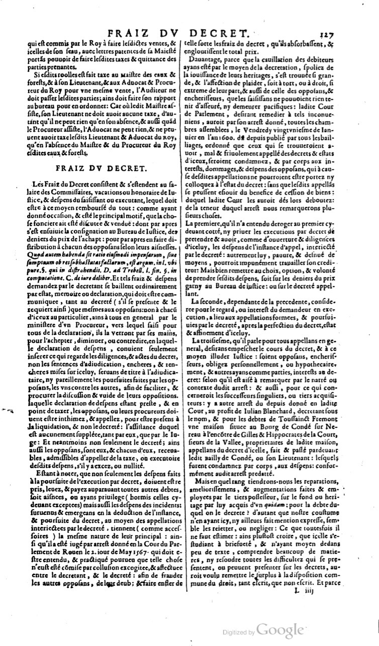 1629 - Veuve Nicolas Buon - Trésor du droit français (21754 T. 2) - BM Lyon