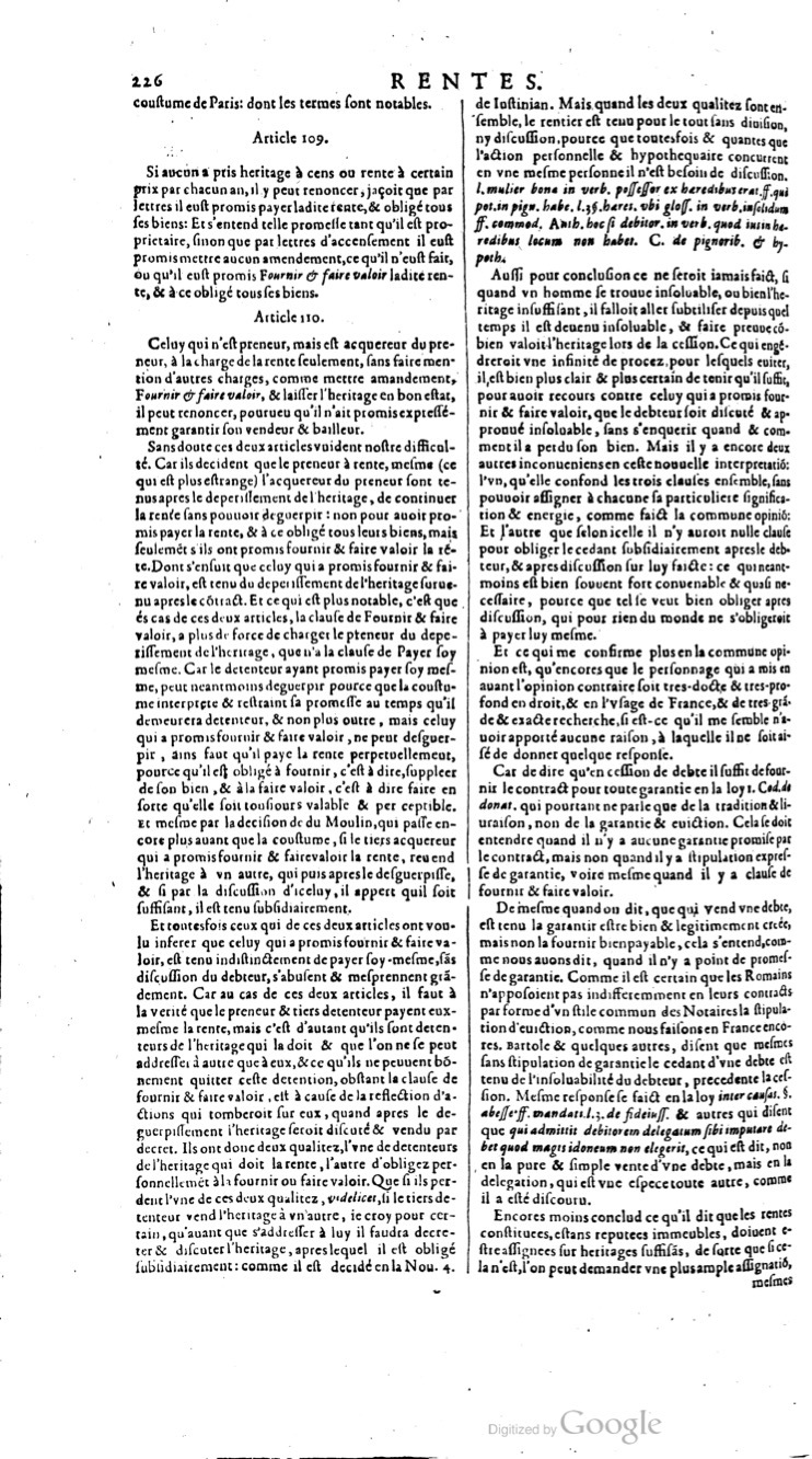 1629 - Veuve Nicolas Buon - Trésor du droit français (21754 T. 3) - BM Lyon