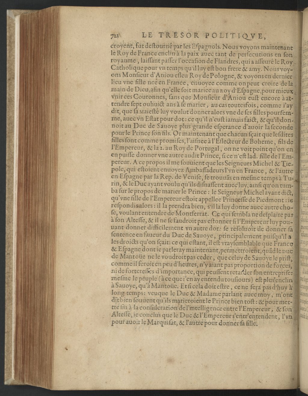 1608 - Nicolas Du Fossé - Trésor politique - BnF Tolbiac