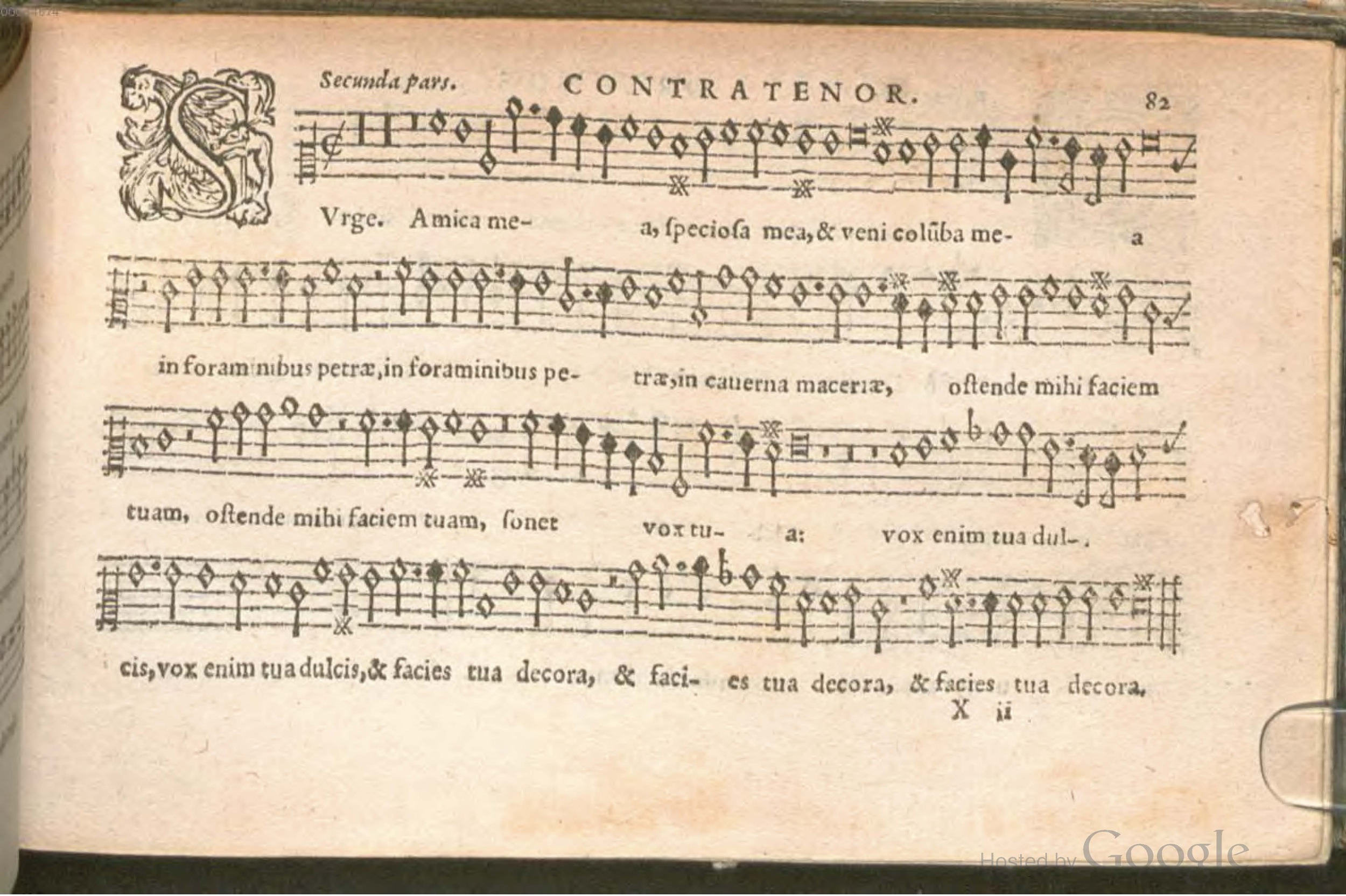 1576 - [Pierre de Saint-André] - Trésor de musique d’Orlande de Lassus Contratenor - BSB Munich