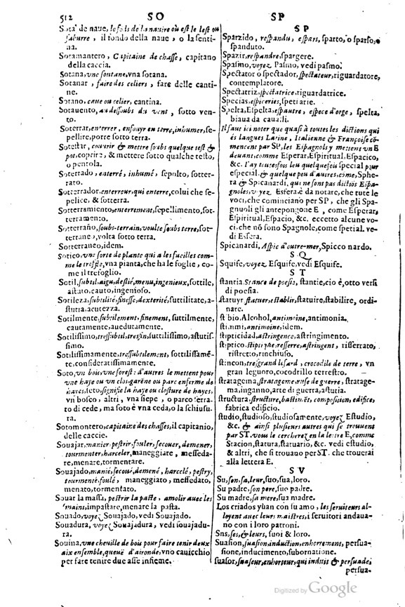1617 - Samuel Crespin - Trésor des trois langues espagnole, française et italienne (3 parties) - Ohio
