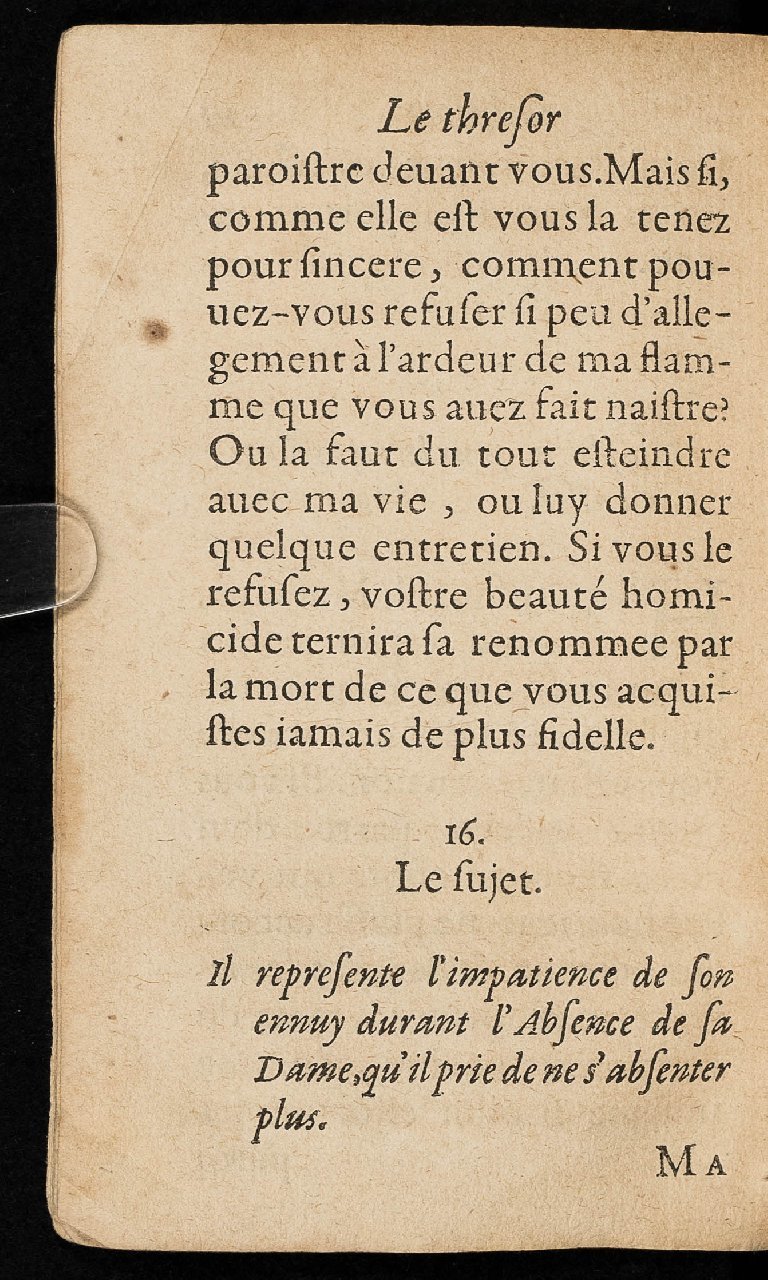 1597 - Thibaud Ancelin - Trésor d’amour - Stuttgart