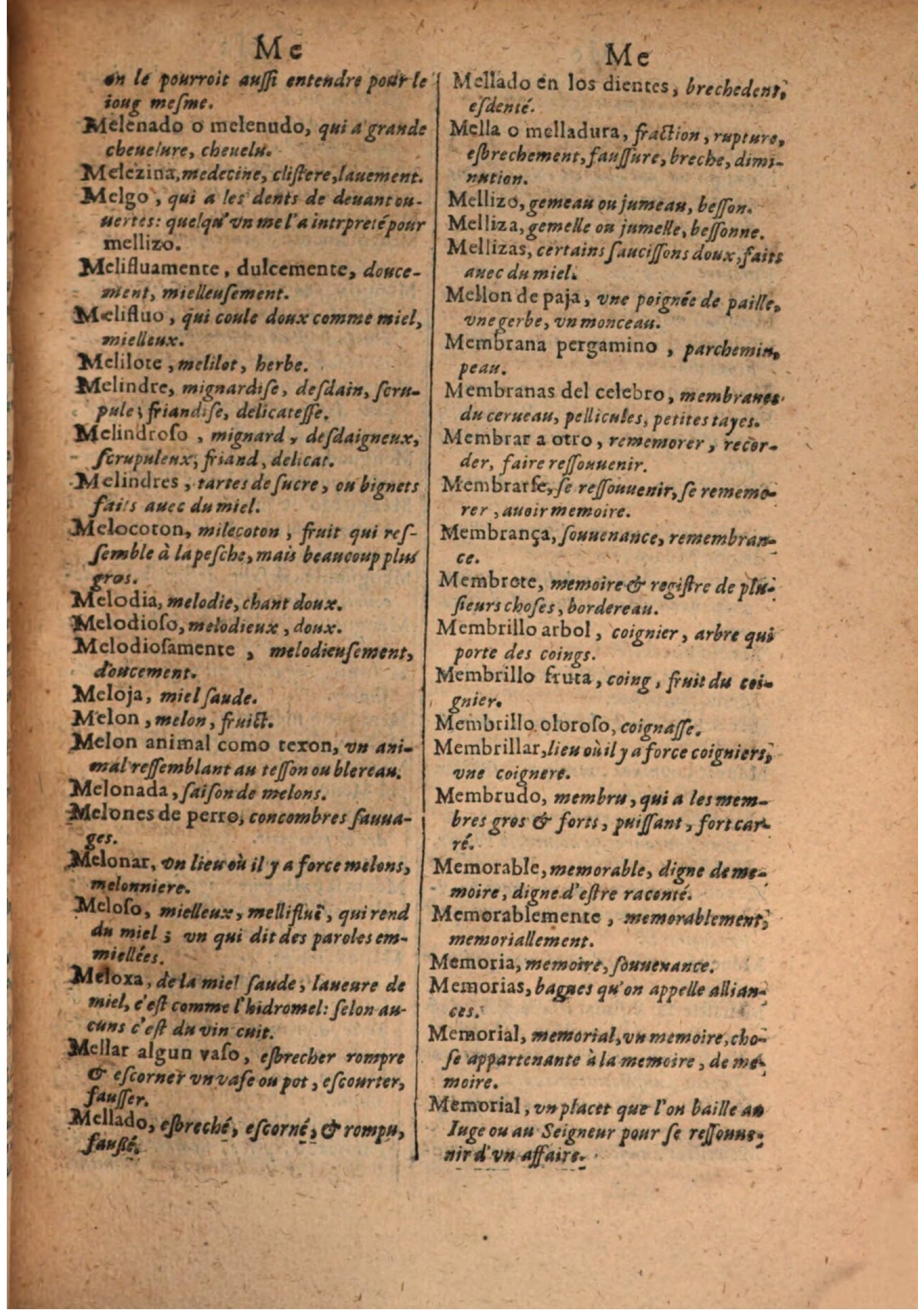 1645 - A. de Sommaville et A. Courbé - Trésor des deux langues espagnole et française - BSB Munich 1645 - A. de Sommaville et A. Courbé - Trésor des deux langues espagnole et française - BSB Munich