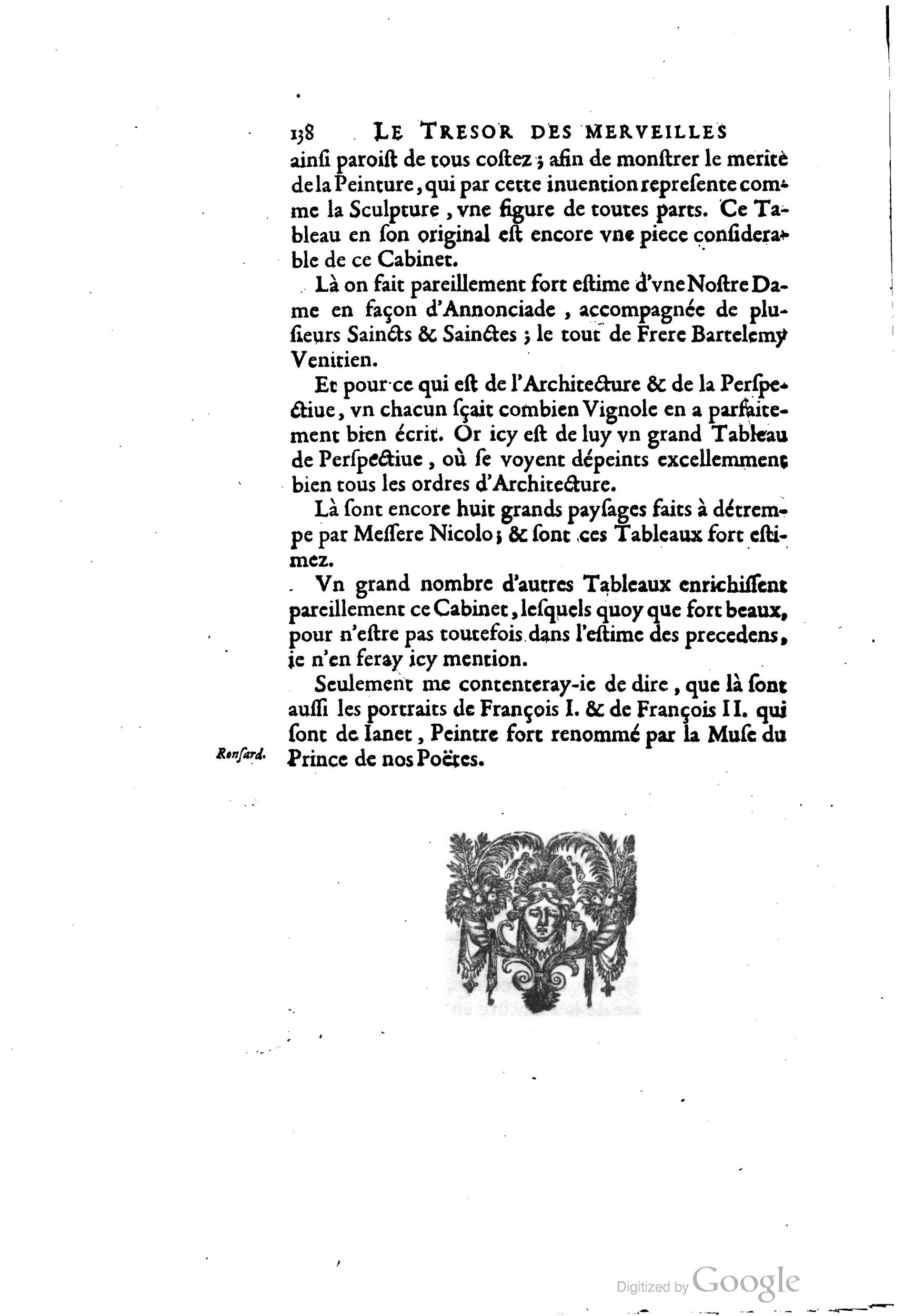 1642 - Sébastien Cramoisy - Trésor des merveilles de la maison royale de Fontainebleau - BM Lyon 1642 - Sébastien Cramoisy - Trésor des merveilles de la maison royale de Fontainebleau - BM Lyon