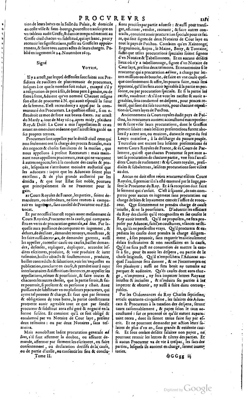 1629 - Veuve Nicolas Buon - Trésor du droit français (29620 T. 2) - BM Lyon