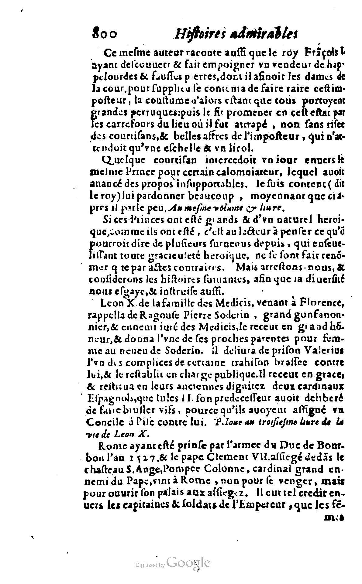 1620 - Samuel Crespin - Trésor d’histoires admirables et mémorables - BCU Lausanne