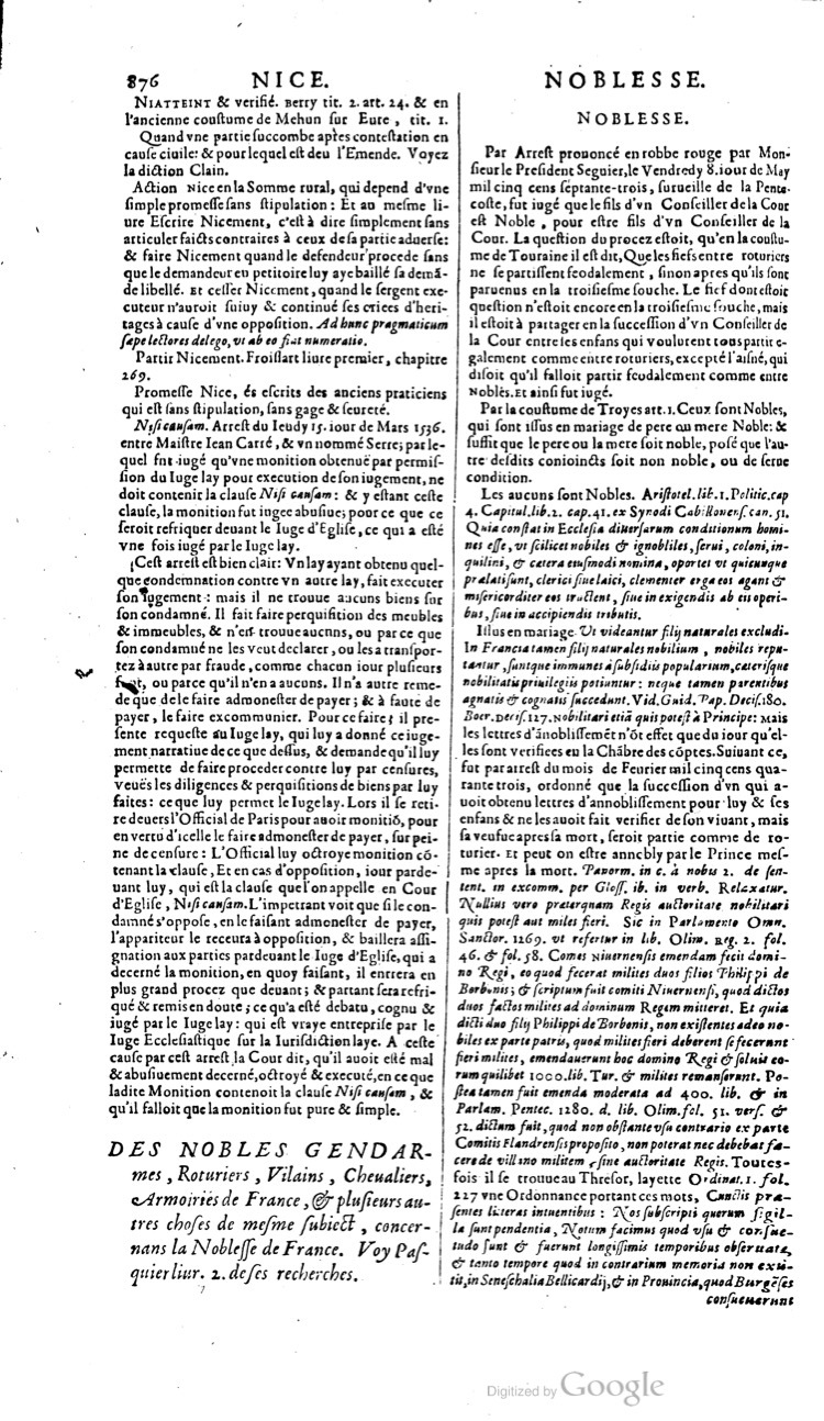 1629 - Veuve Nicolas Buon - Trésor du droit français (21754 T. 2) - BM Lyon