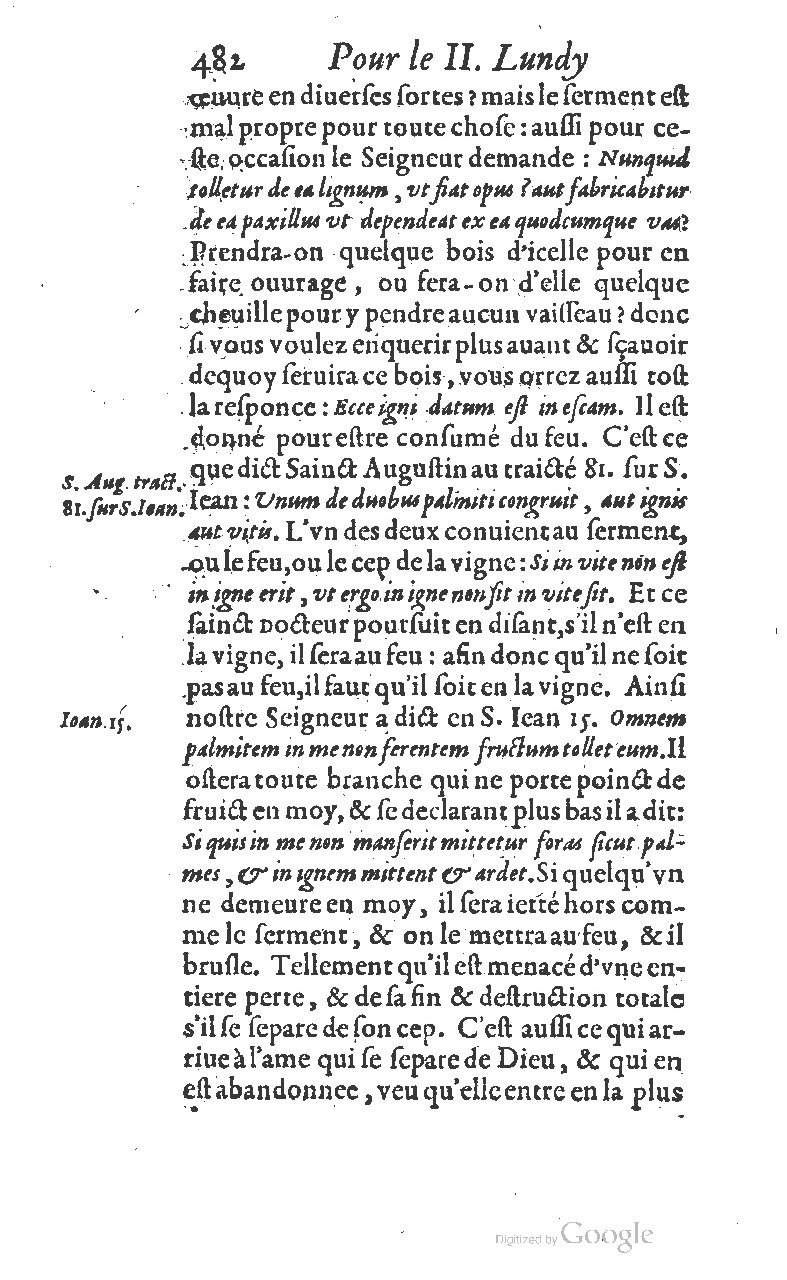 1607 - Nicolas Du Fossé - Trésor quadragésimal - T 01 - BM Lyon