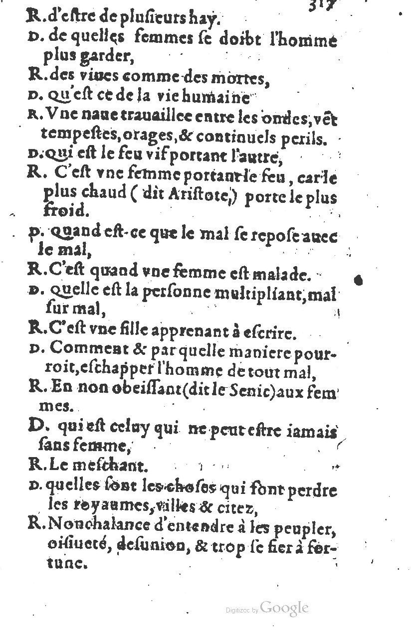1581 - Nicolas Bonfons  - Trésor des sentences dorées - Princeton