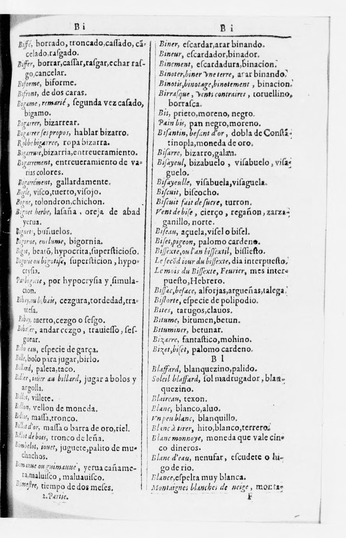 1616 - Veuve Marc Orry - Trésor des deux langues espagnole et française (Seconde partie) - BnF 1616 - Veuve Marc Orry - Trésor des deux langues espagnole et française (Seconde partie) - BnF