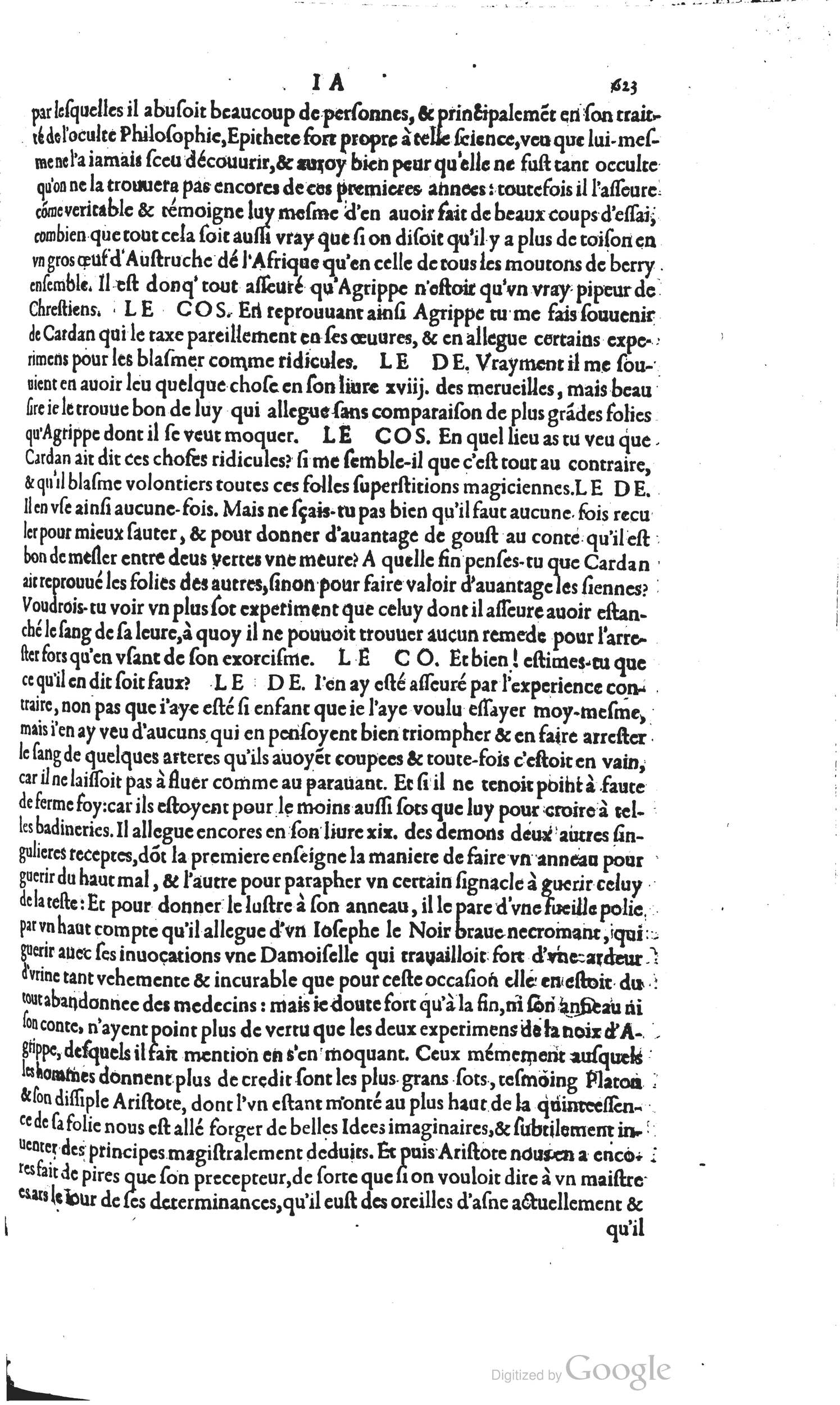 1585 - Barthélemy Honorat - Bibliothèques françaises - BSB Munich