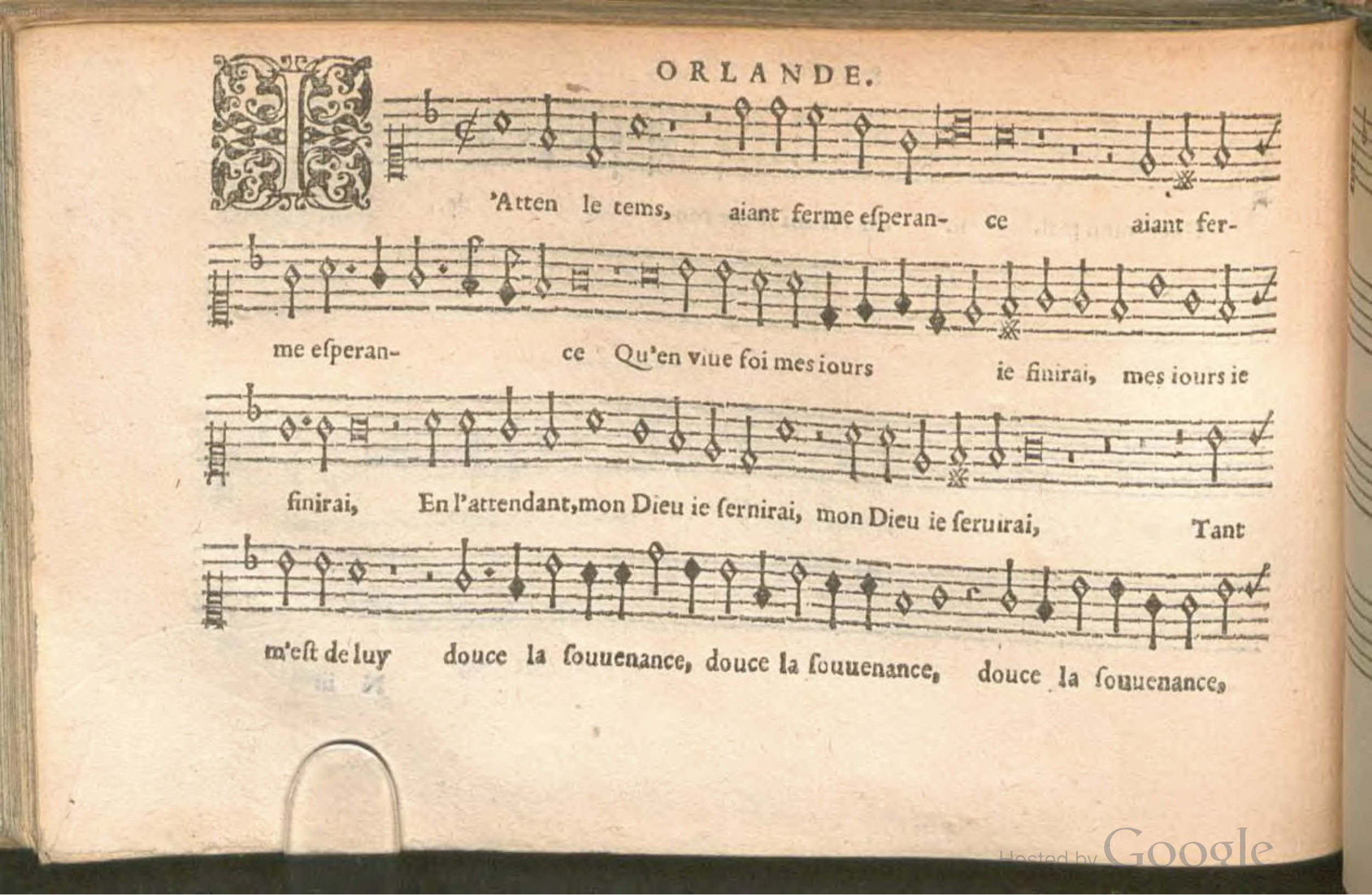 1576 - [Pierre de Saint-André] - Trésor de musique d’Orlande de Lassus Superius - BSB Munich