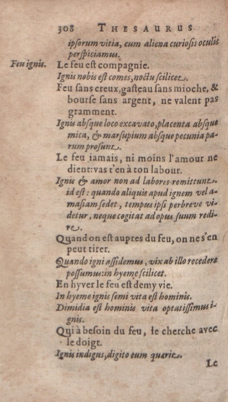 1612 - Dominicus Custos - Trésor des proverbes français  - Bibliopol-Olomuc