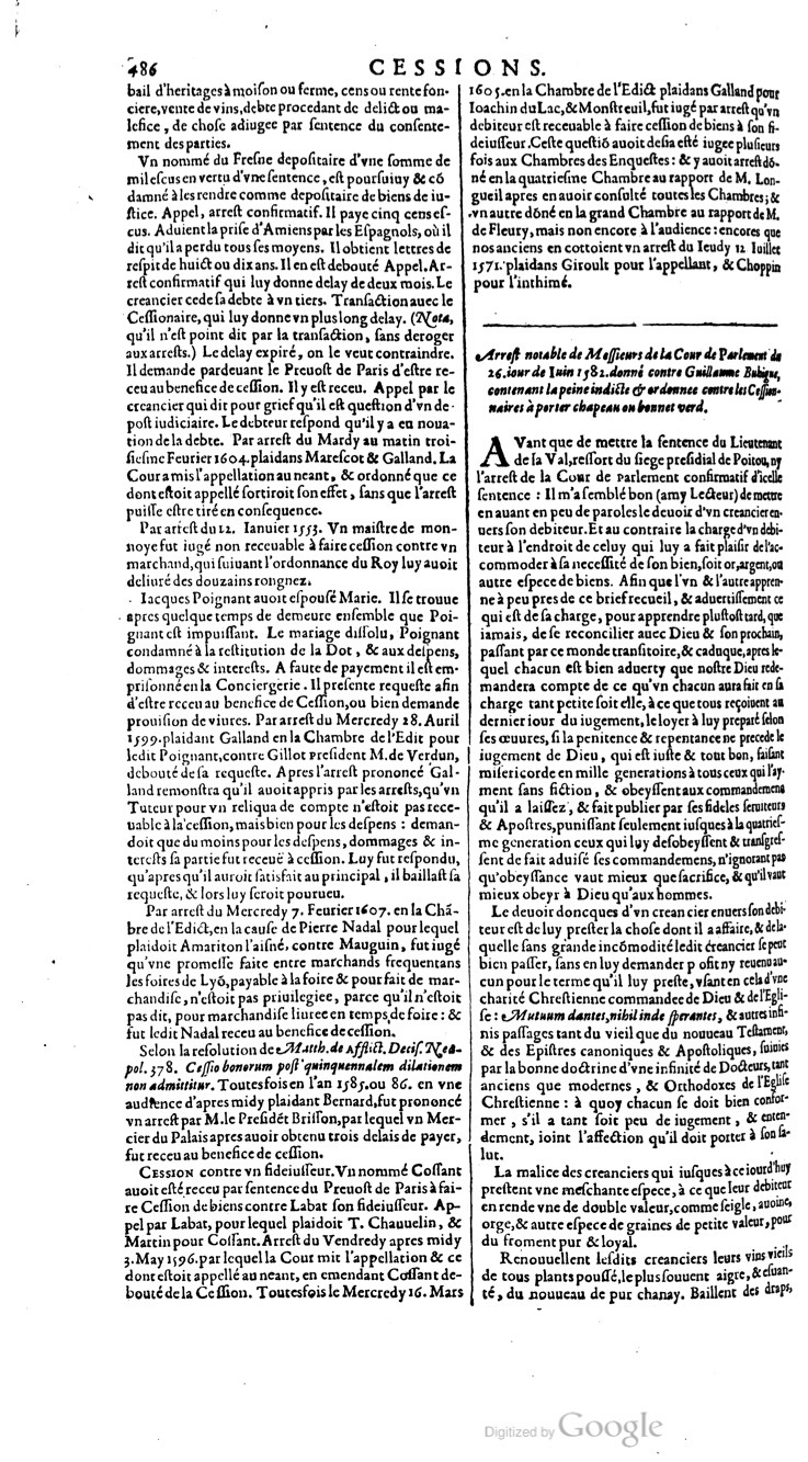 1629 - Veuve Nicolas Buon - Trésor du droit français (29620 T. 1) - BM Lyon