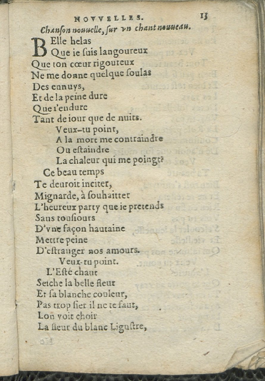 1575 - Pierre Brenouzet - Trésor de tous les recueils de chansons, tant amoureuses, rustiques, que musicales - Det KLG Copenhague
