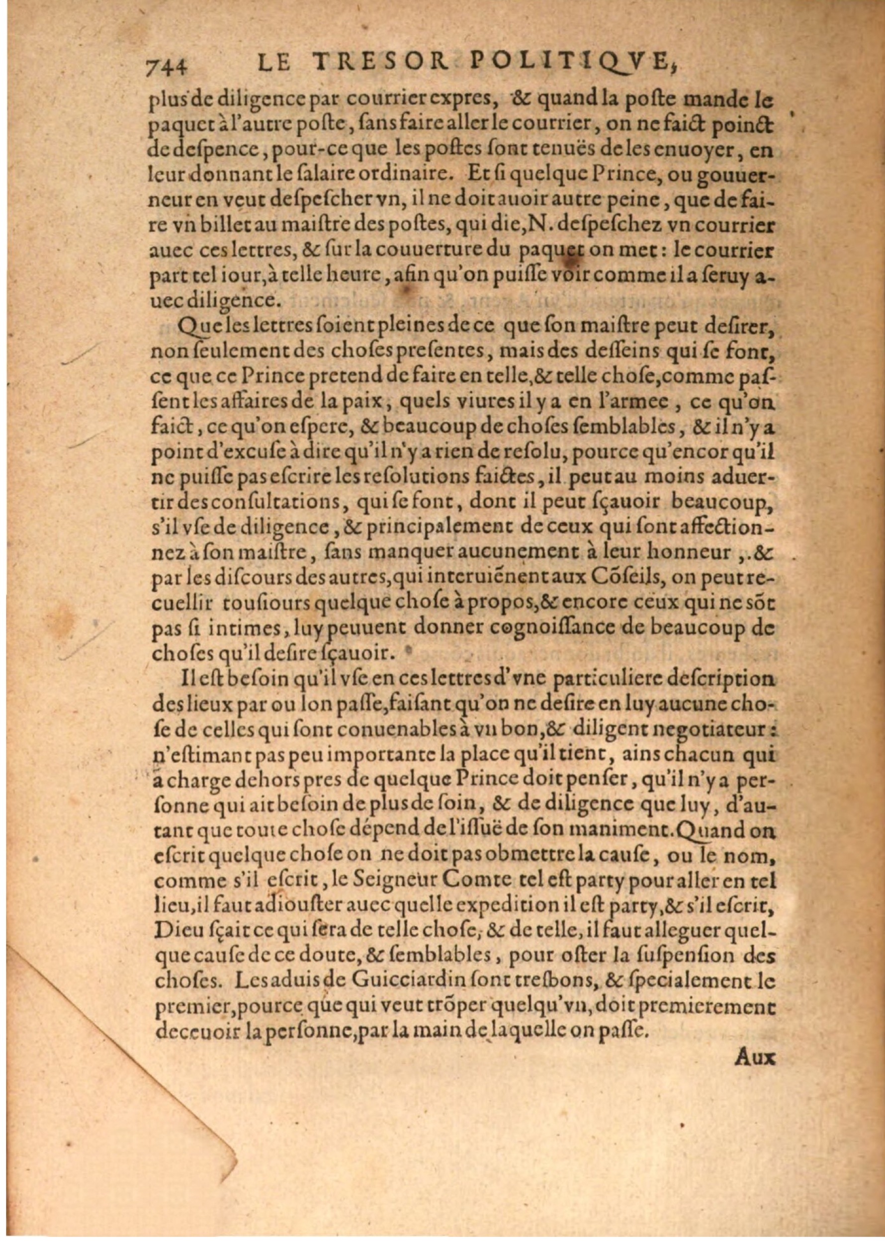 1608 - Nicolas Du Fossé - Trésor politique - BSB Munich