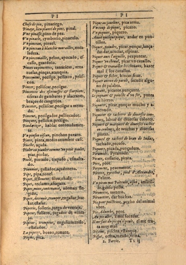 1607 - Marc Orry - Trésor des deux langues espagnole et française (Première et Seconde parties) - ÖNB Wien