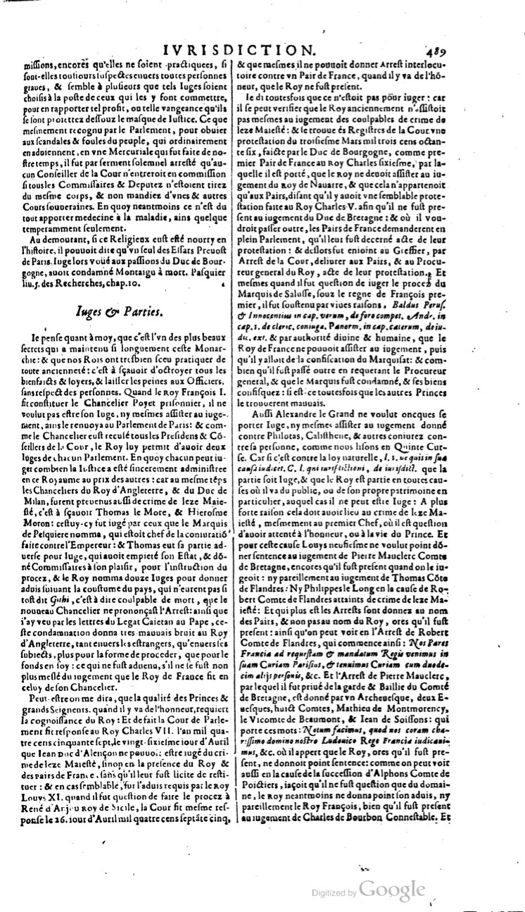 1629 - Veuve Nicolas Buon - Trésor du droit français (29620 T. 2) - BM Lyon