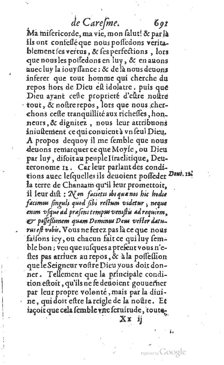 1607 - Nicolas Du Fossé - Trésor quadragésimal - T 01 - BM Lyon