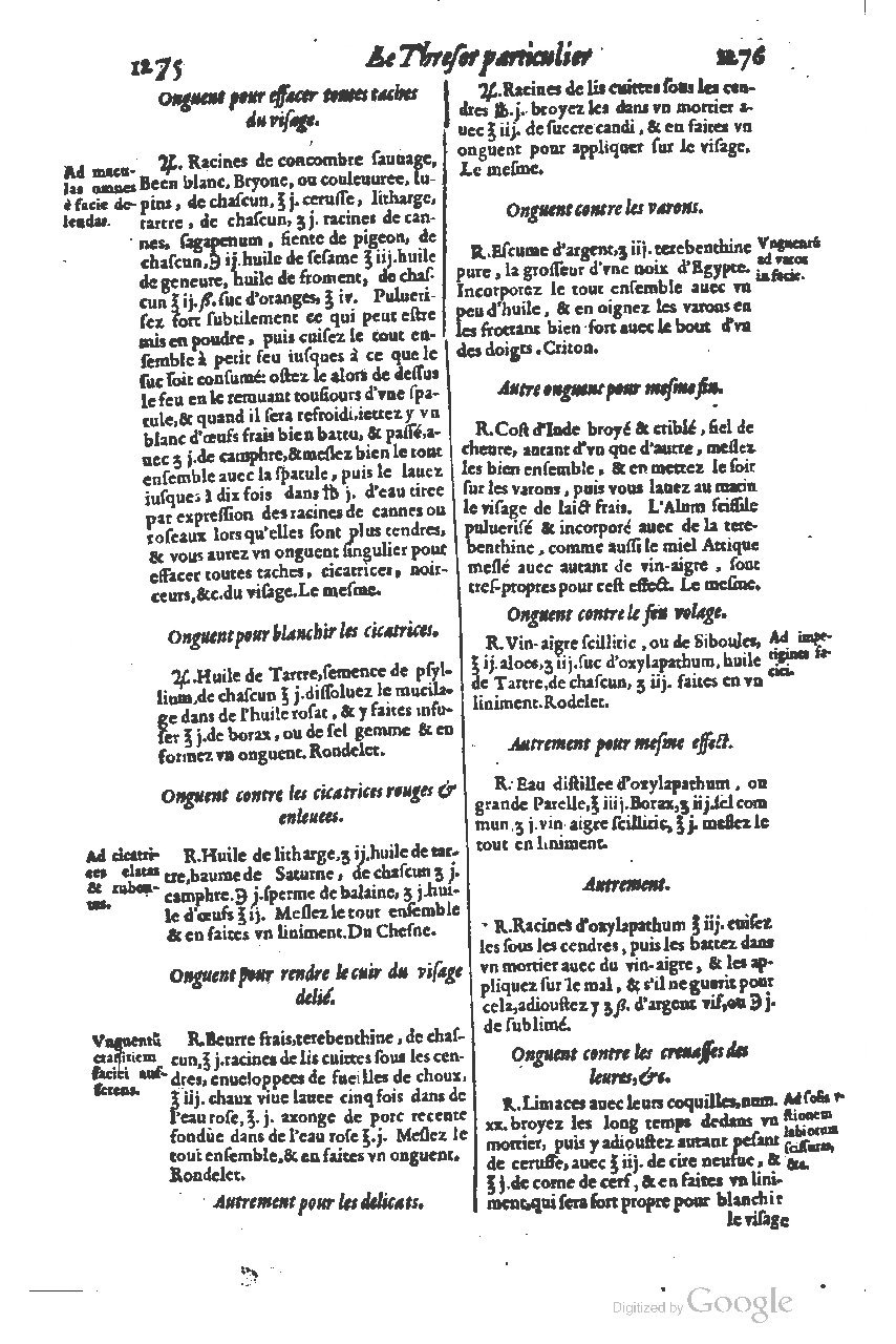 1616 - Étienne Gamonet - Grand trésor ou dispensaire - BSB Munich