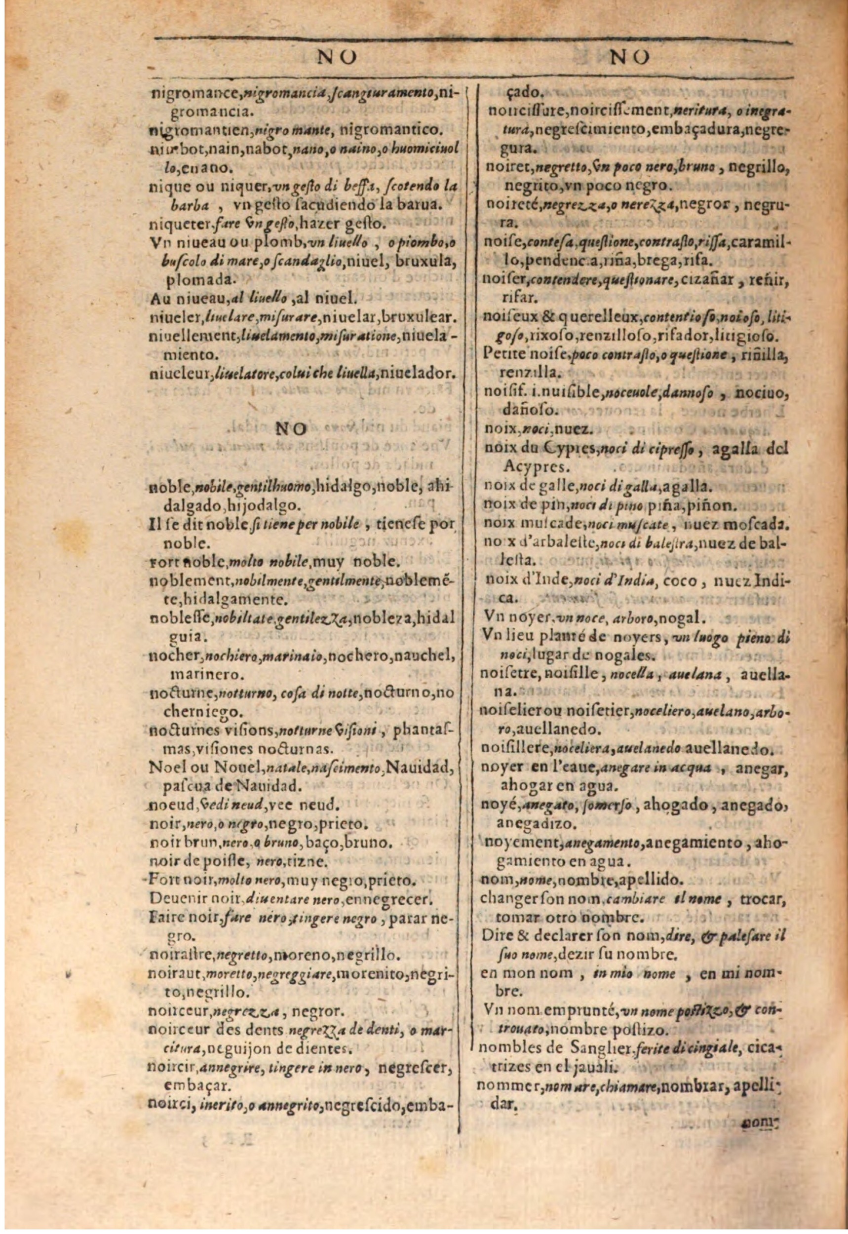 1609 - Philippe Albert et Alexandre Pernet - Trésor des trois langues française, italienne et espagnole (Seconde partie) - BSB Munich 1609 - Philippe Albert et Alexandre Pernet - Trésor des trois langues française, italienne et espagnole (Seconde partie) - BSB Munich