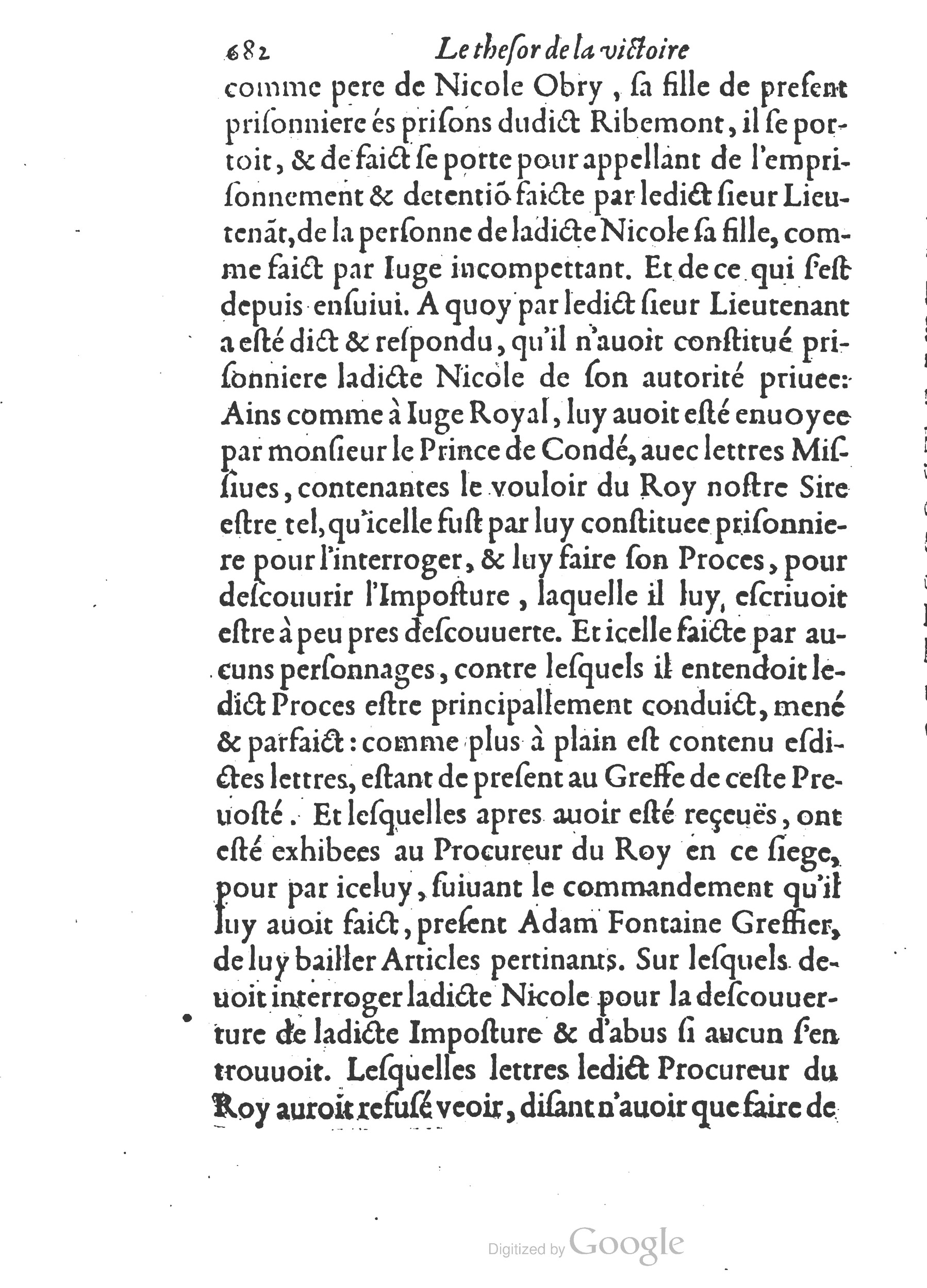 1578 - Nicolas Chesneau - Trésor et entière histoire de la triomphante victoire du corps de Dieu sur l’esprit malin - British Library 1578 - Nicolas Chesneau - Trésor et entière histoire de la triomphante victoire du corps de Dieu sur l’esprit malin - British Library