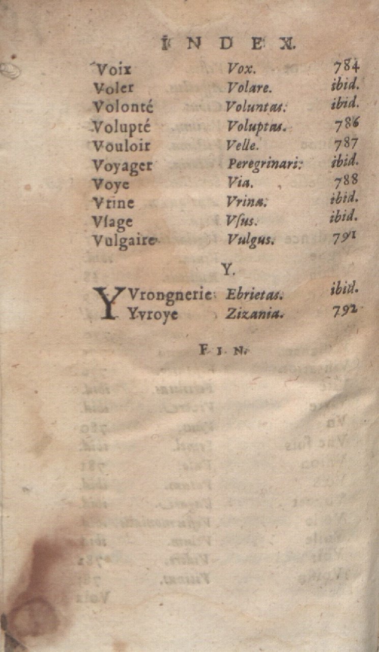 1612 - Dominicus Custos - Trésor des proverbes français  - Bibliopol-Olomuc