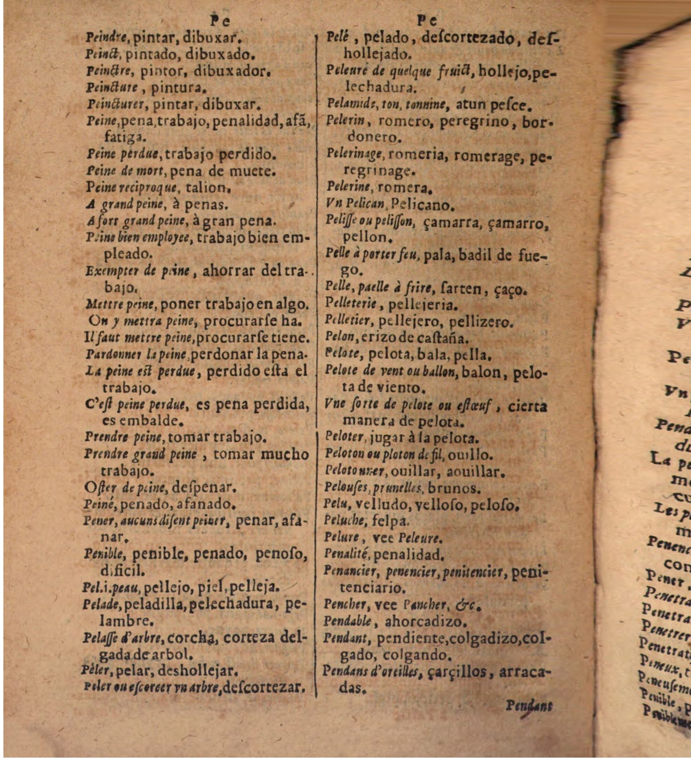 1624 - Hubert Antoine - Trésor des deux langues espagnole et française (Seconde partie) - BSB Munich