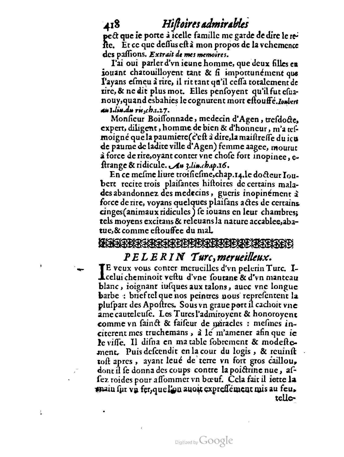 1620 - Samuel Crespin - Trésor d’histoires admirables et mémorables - BCU Lausanne 1620 - Samuel Crespin - Trésor d’histoires admirables et mémorables - BCU Lausanne