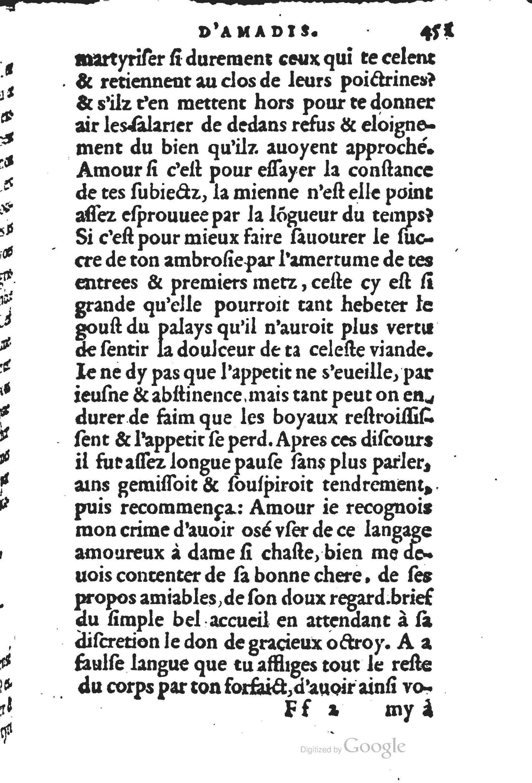 1560 - Jean d’Ogerolles et Gabriel Cotier Lyon - Trésor des Amadis - BSB Munich