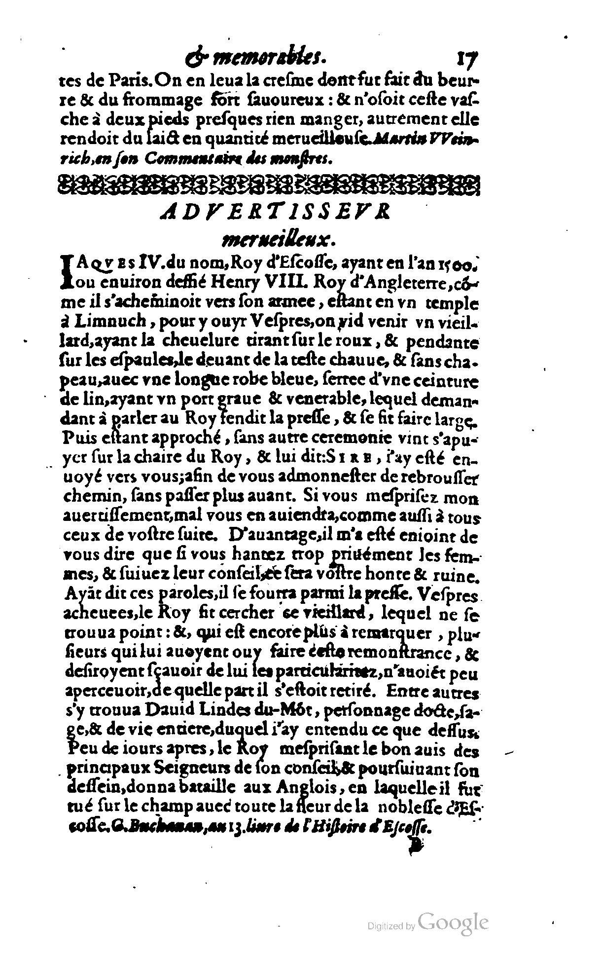 1620 - Samuel Crespin - Trésor d’histoires admirables et mémorables - BCU Lausanne 1620 - Samuel Crespin - Trésor d’histoires admirables et mémorables - BCU Lausanne
