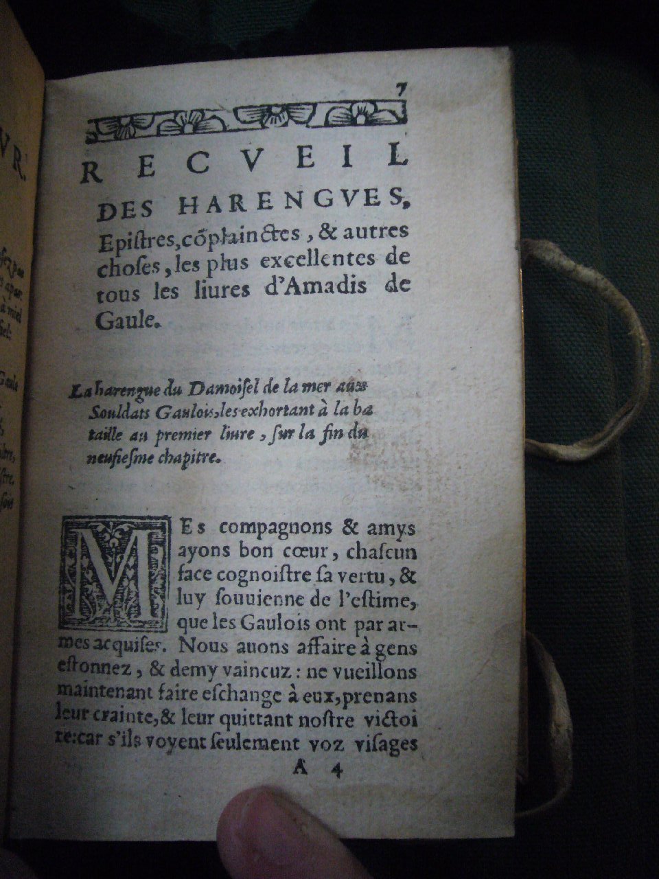 1567 - Jean Pygot - Trésor des Amadis - BnF Arsenal