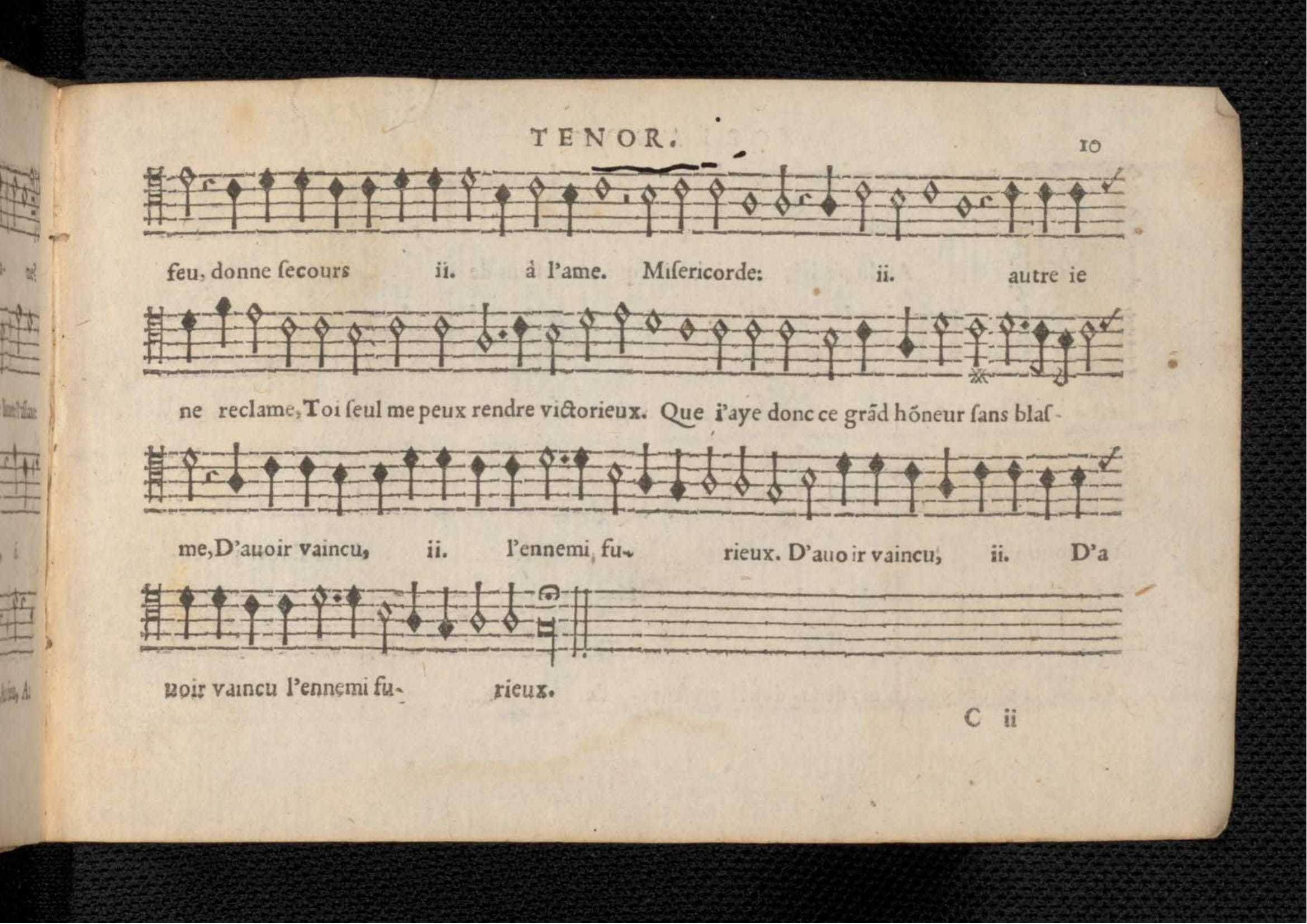 1576 - [Pierre de Saint-André] - Trésor de musique d’Orlande de Lassus Tenor - KBR Bruxelles