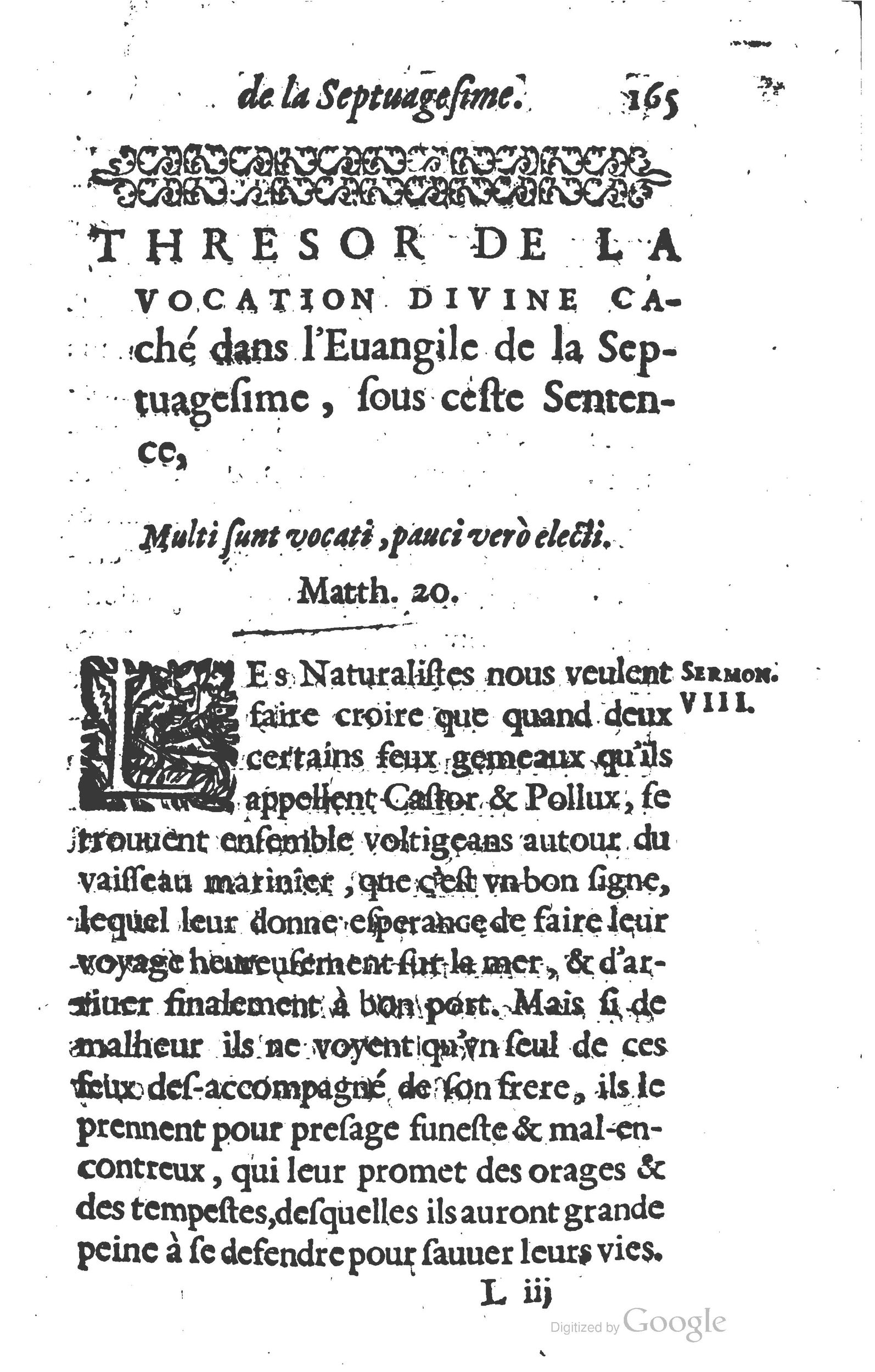 1629 - Manassés de Préaulx - Sermons ou Trésors de la piété chrétienne - BM Lyon