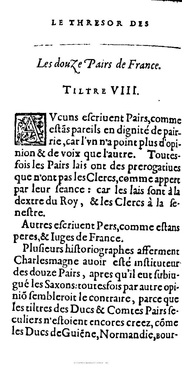 1603 - Galiot Corrozet - Trésor des histoires de France - Michigan
