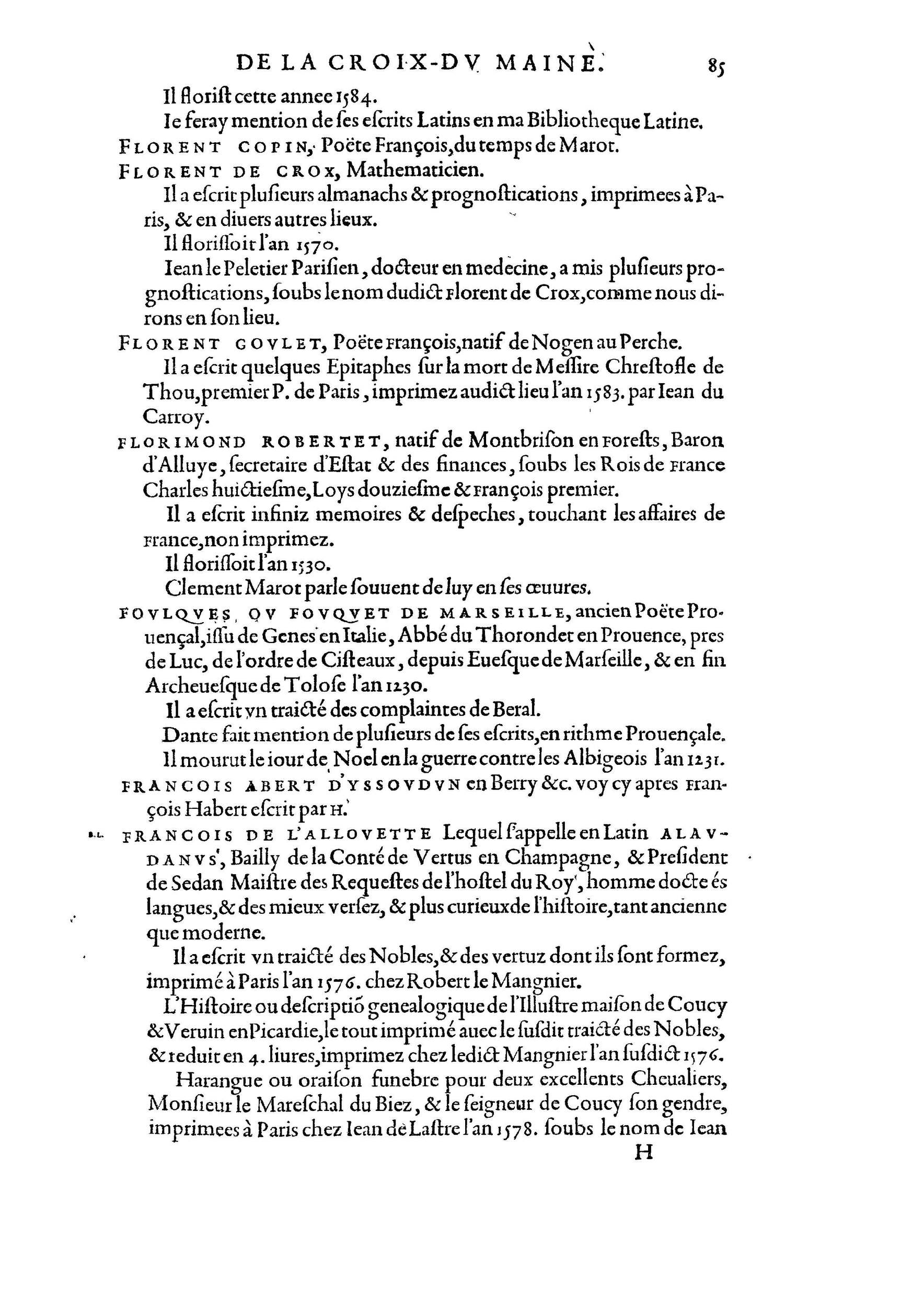 1584 - Abel L&#039;Angelier - Bibliothèques françaises - BnF