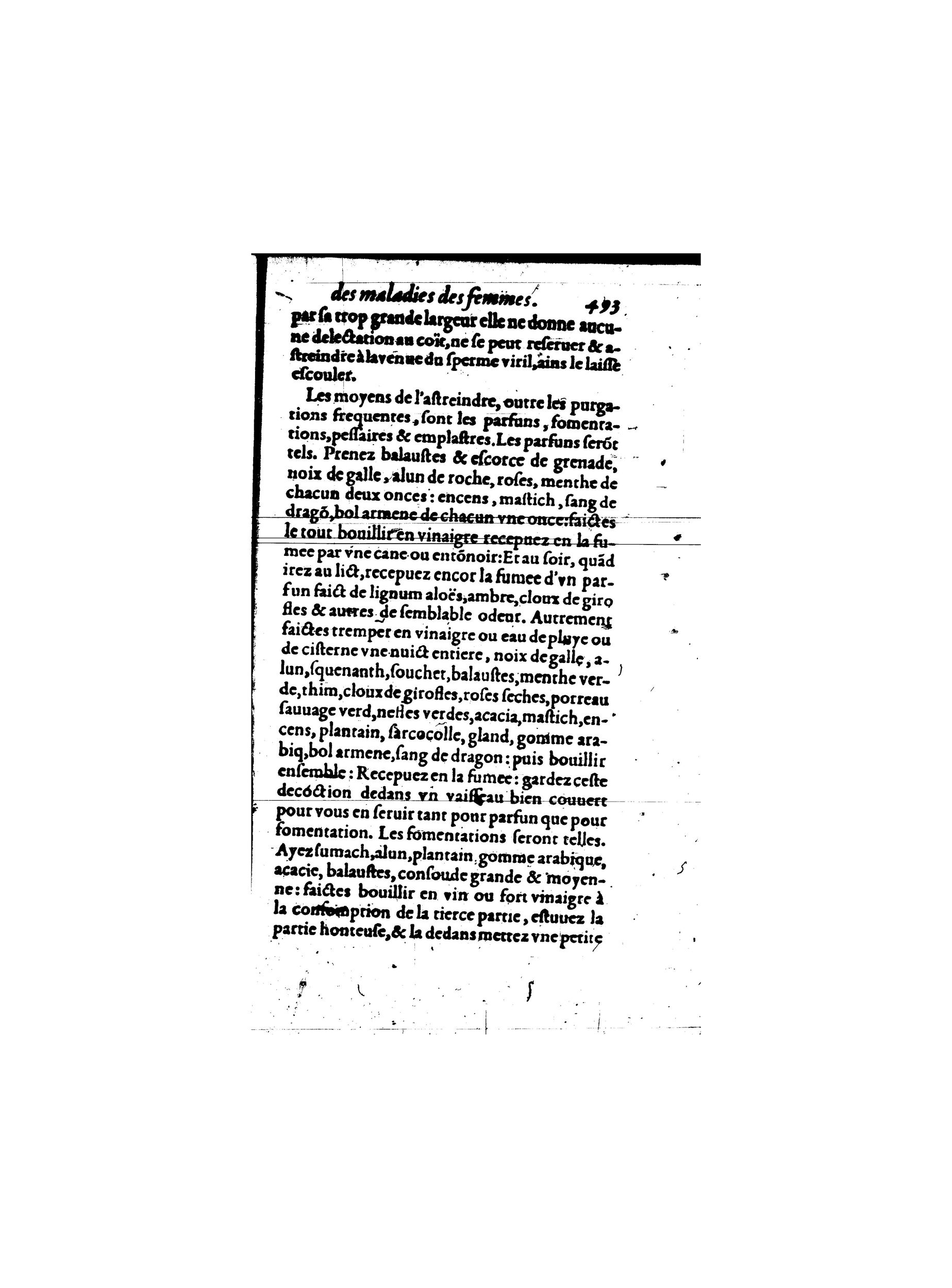 1587 - Jacques du Puis - Trésor des remèdes secrets pour les maladies des femmes - BnF