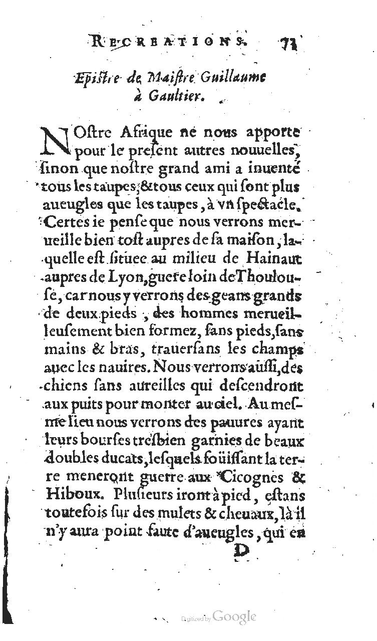 1627 - Jean Delamare - Trésor des récréations - BSB Munich