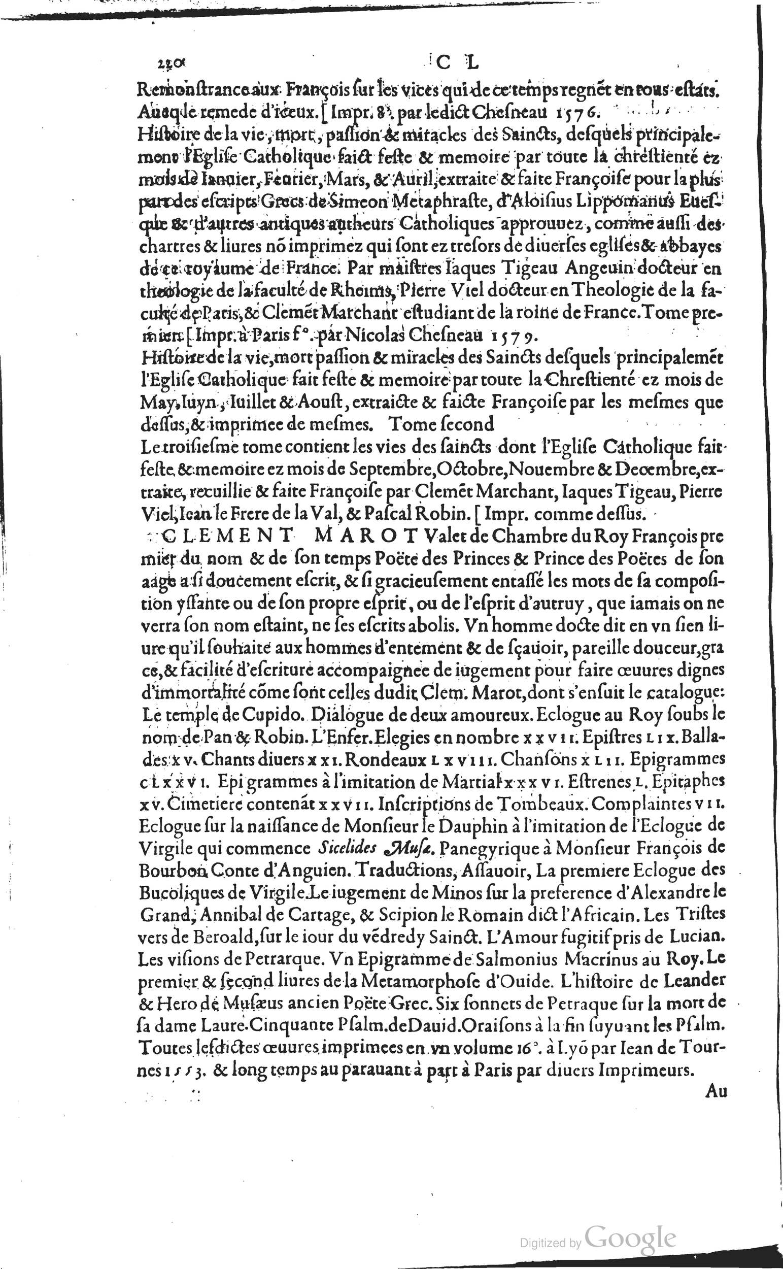 1585 - Barthélemy Honorat - Bibliothèques françaises - BSB Munich