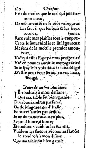 1623 - Jacques Cailloüé - Trésor ou recueil des chansons amoureuses - British Library