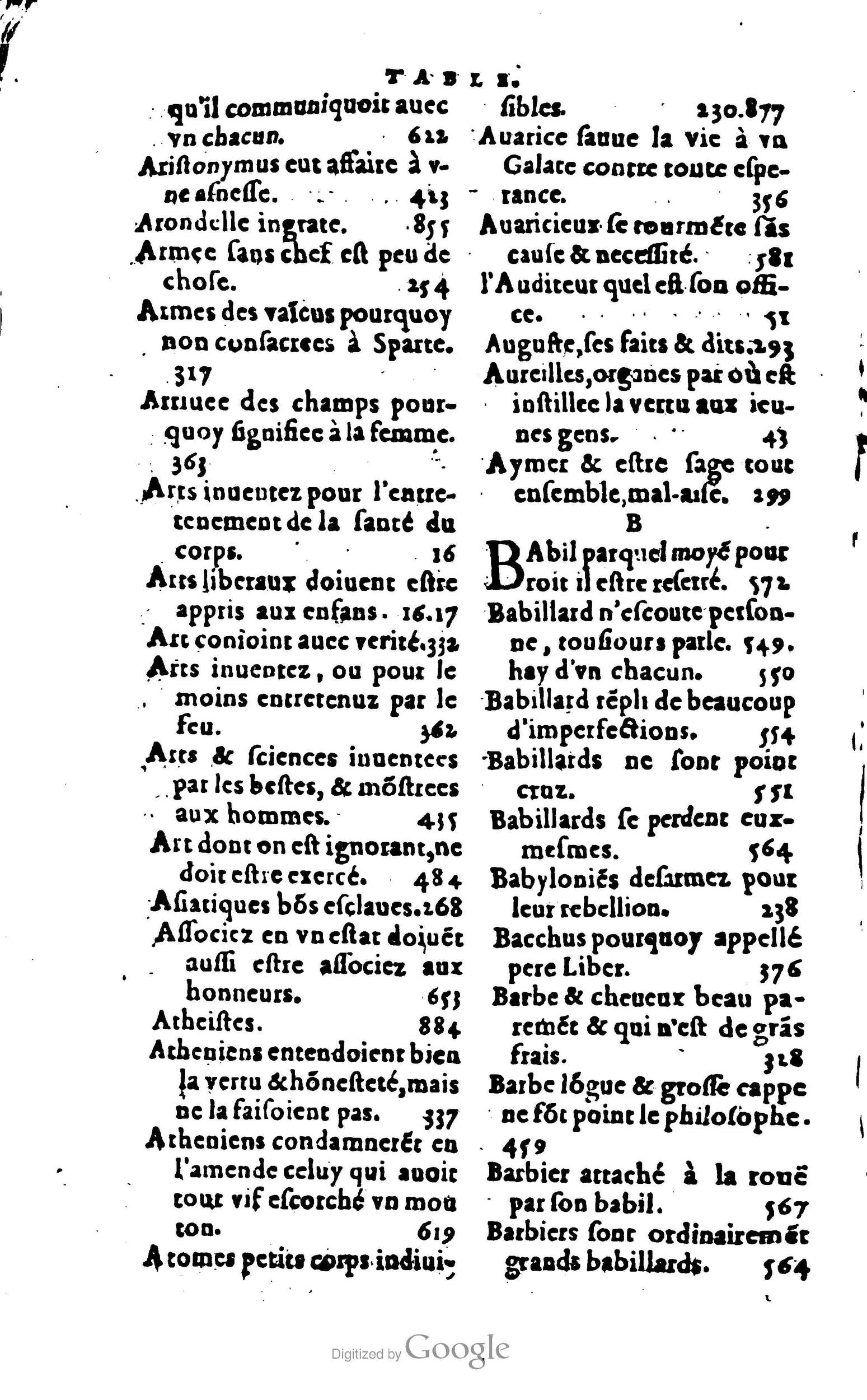1578 - Jean Poupy - Trésor des morales de Plutarque - BSB Munich
