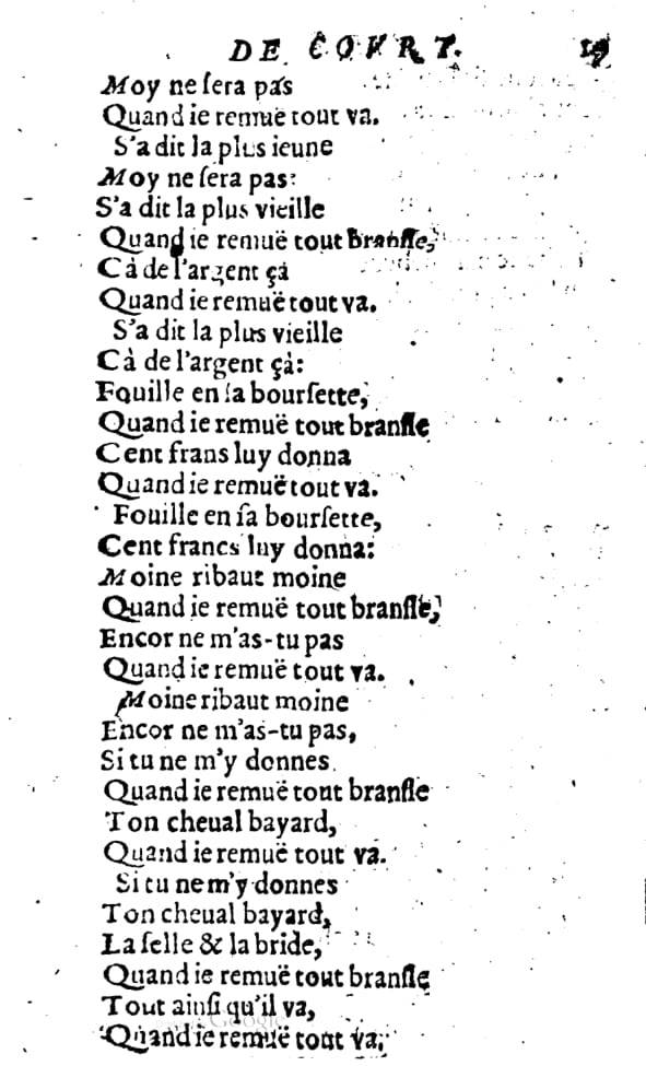 1606 - Théodore Reinsart - Trésor des chansons amoureuses recueillies des plus excellents airs de cour - Livre I - NK ČR Prague 1606 - Théodore Reinsart - Trésor des chansons amoureuses recueillies des plus excellents airs de cour - Livre I - NK ČR Prague