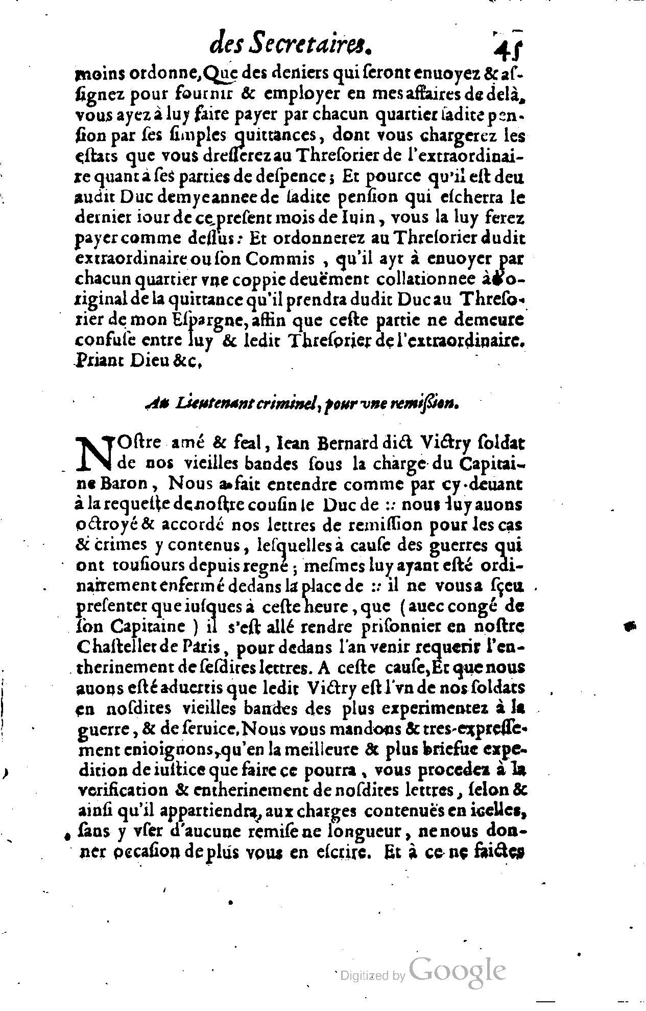 1614 - Jean Richer - Trésor du nouveau style et protocole de la chancellerie de France - BSB Munich
