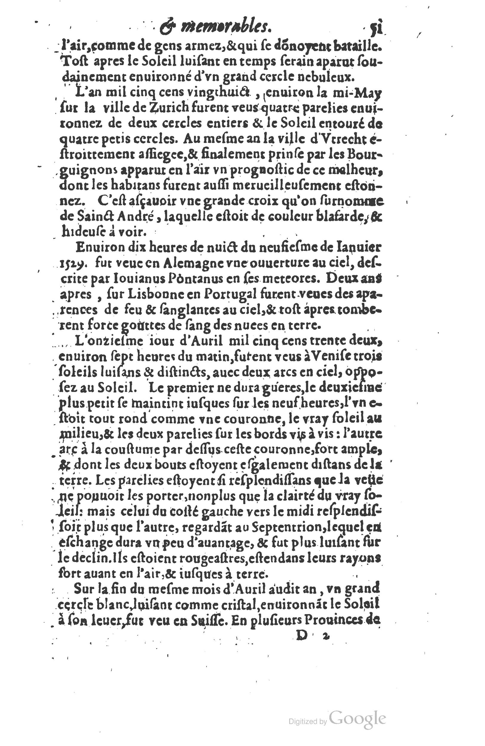 1610 - Paul Marceau - Trésor d’histoires admirables et mémorables - Princeton