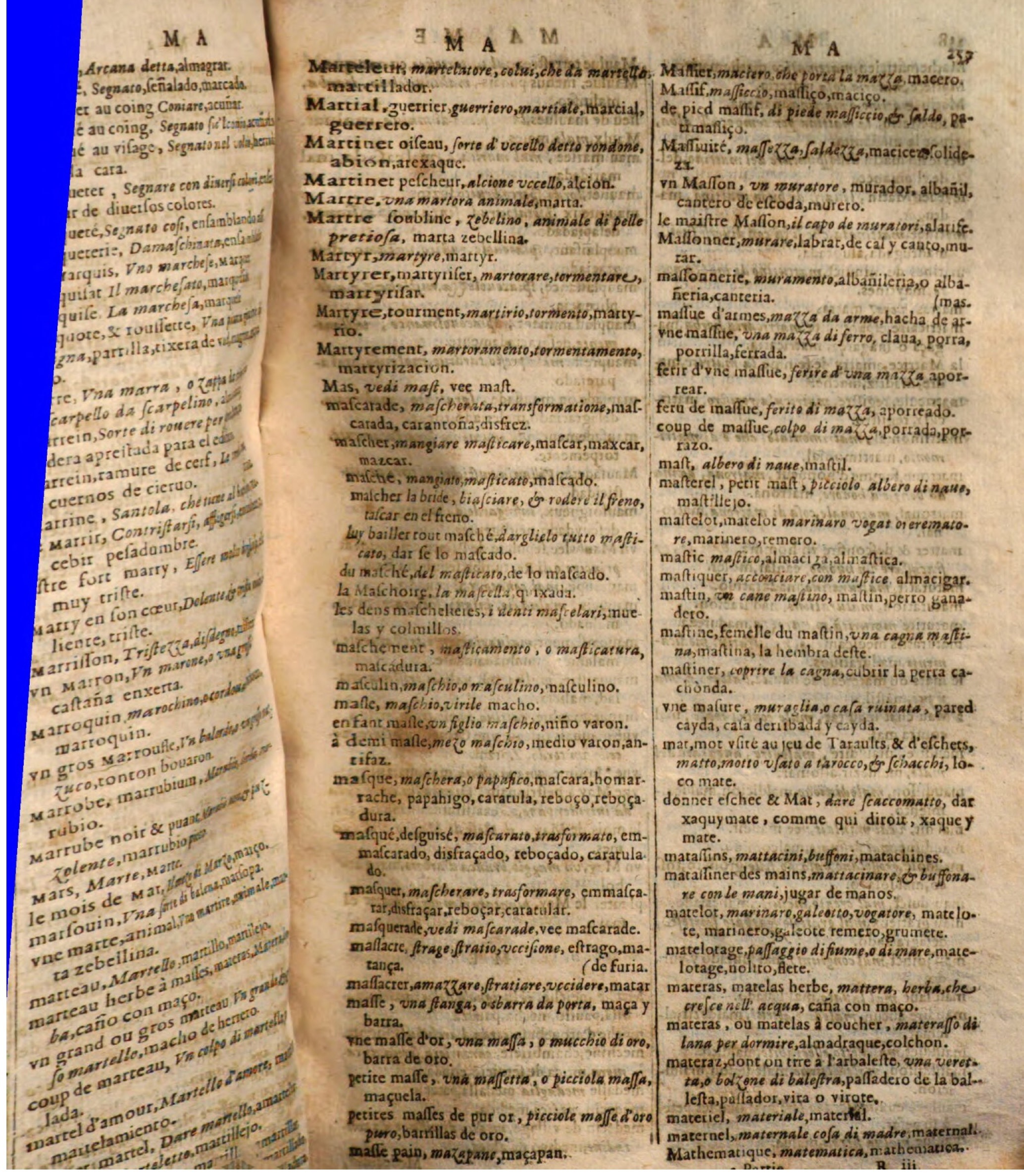 1644 - Jacques Crespin - Trésor des trois langues - Passau