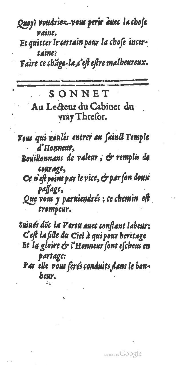 1615 - François Le Fèvre - Cabinet du vrai trésor - BCU Lausanne