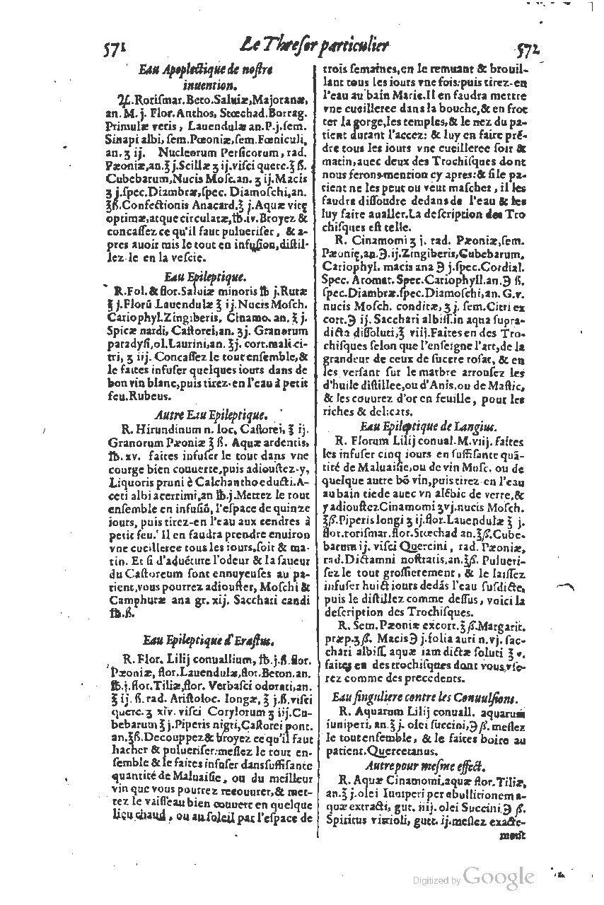 1616 - Étienne Gamonet - Grand trésor ou dispensaire - BSB Munich