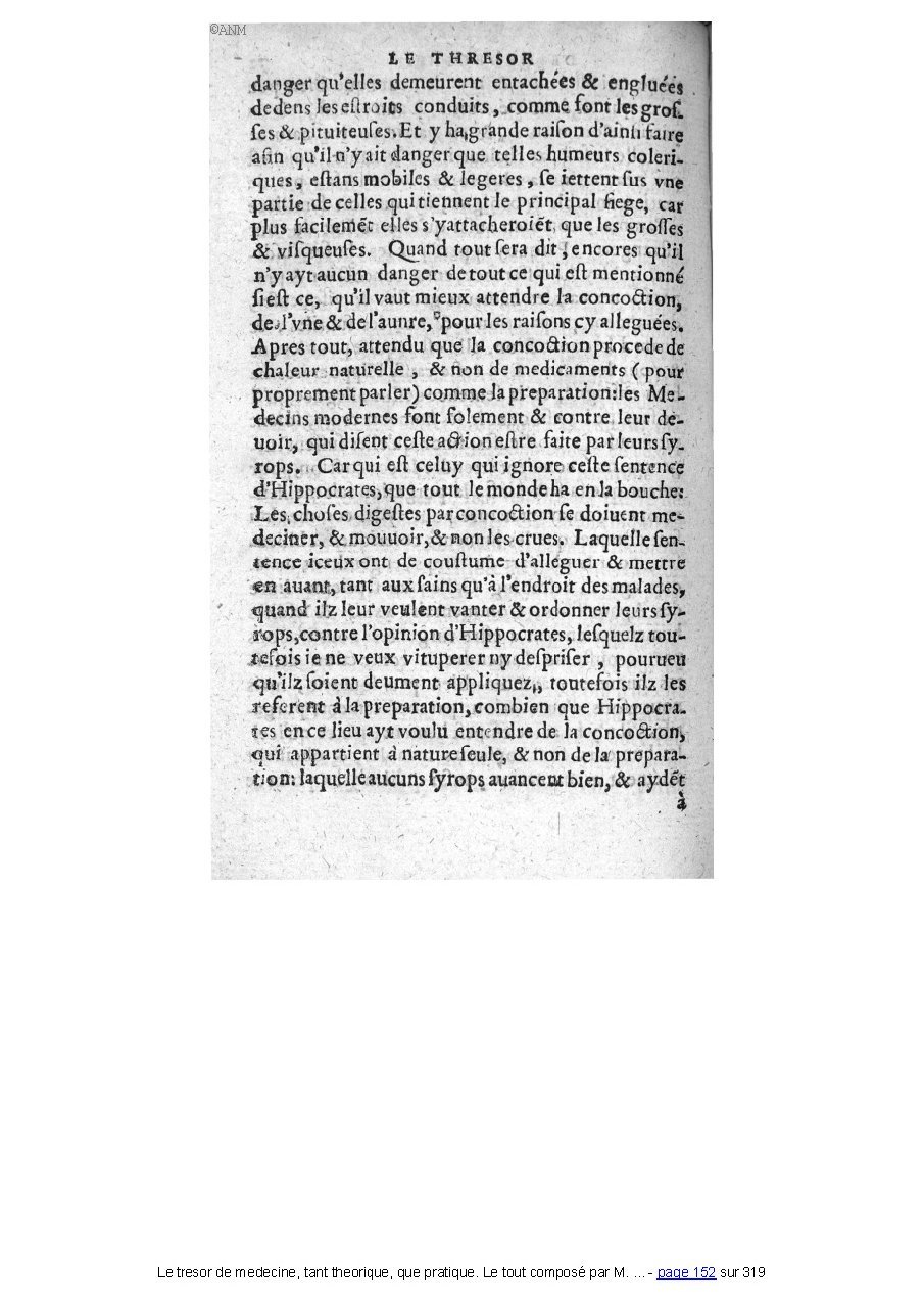 1560 - Pierre et Jan Moine - Trésor de médecine - Université Paris Cité